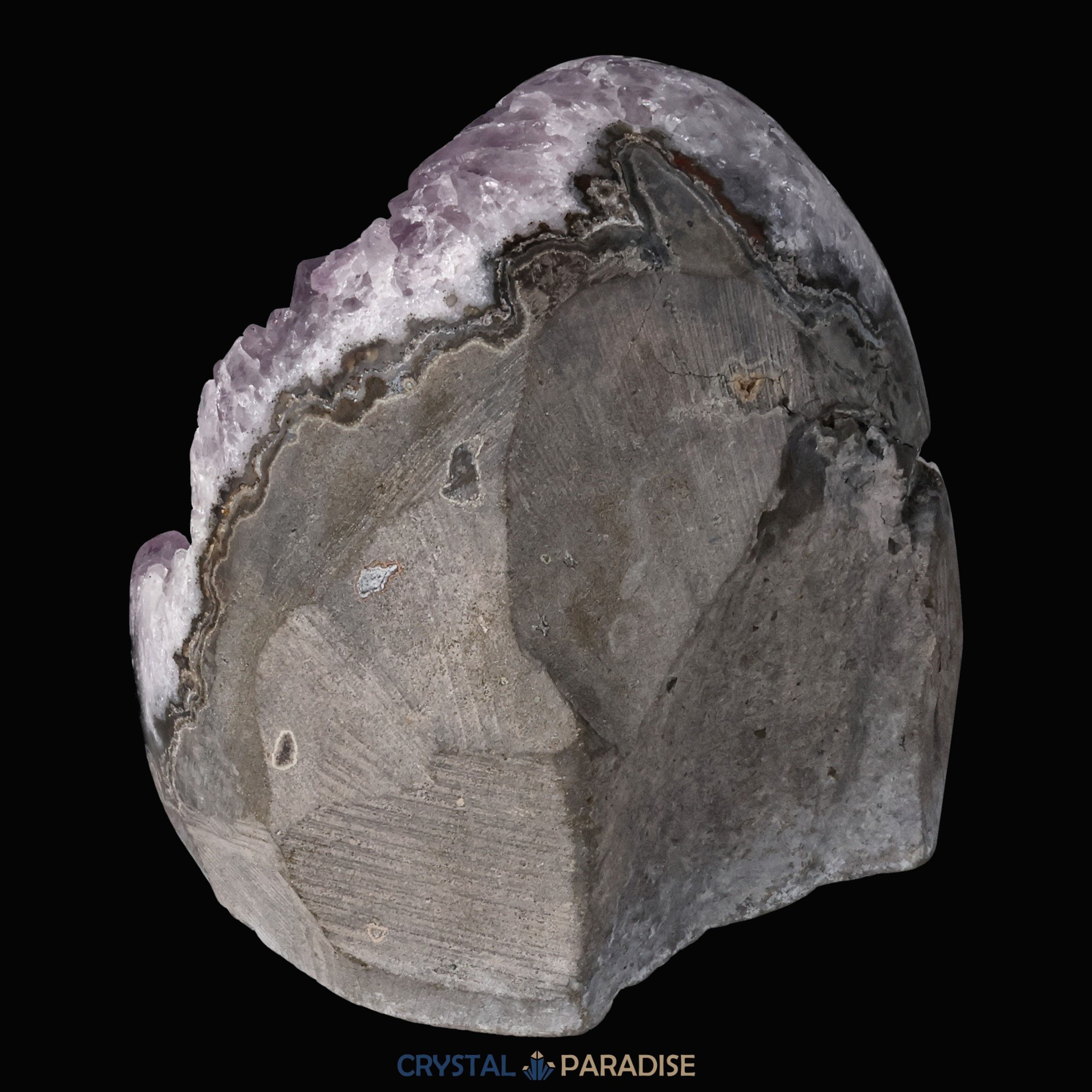 Achatisierter Amethyst Druse aus Uruguay (308g) – Ansicht 7