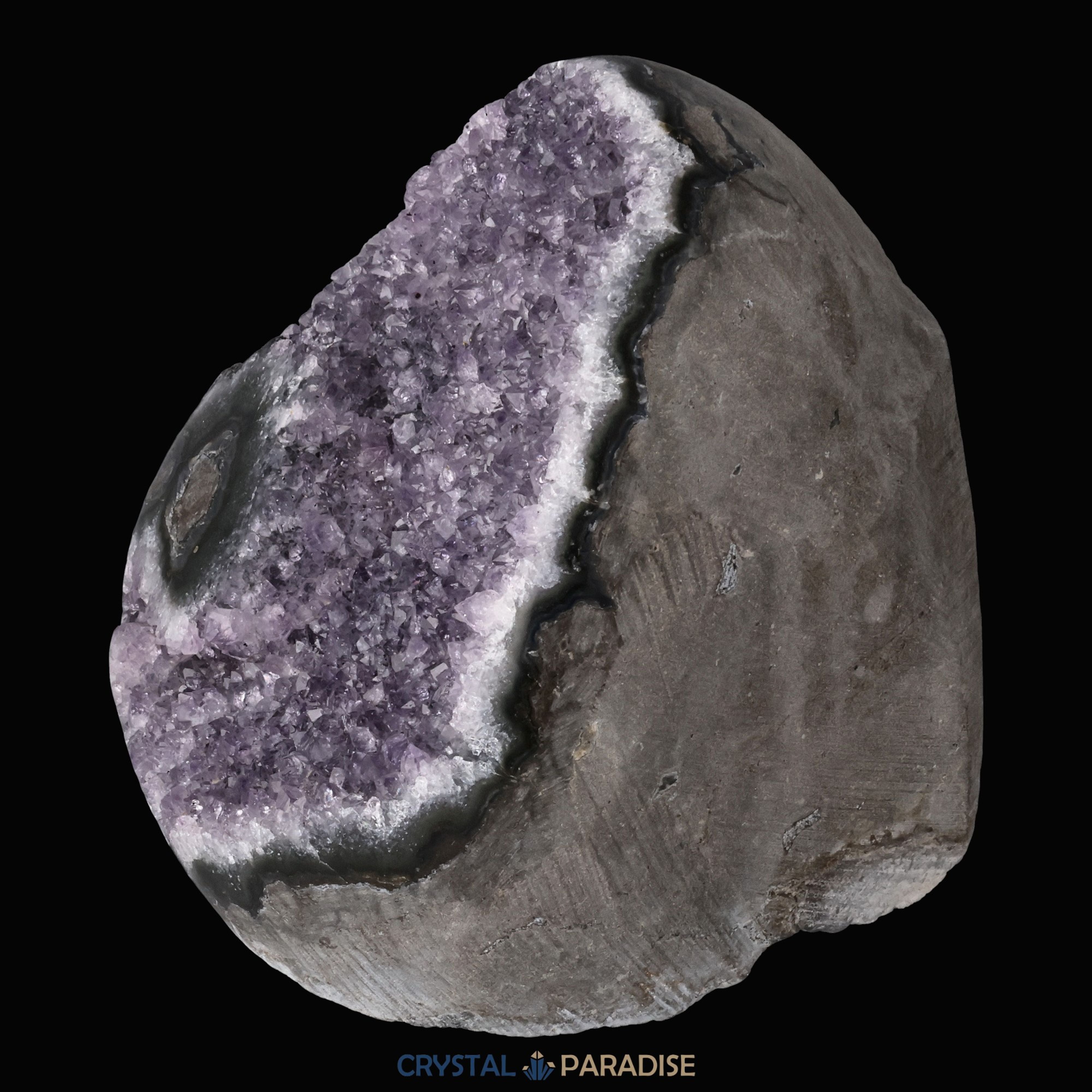 Achatisierter Amethyst Druse aus Uruguay (721g) – Ansicht 6