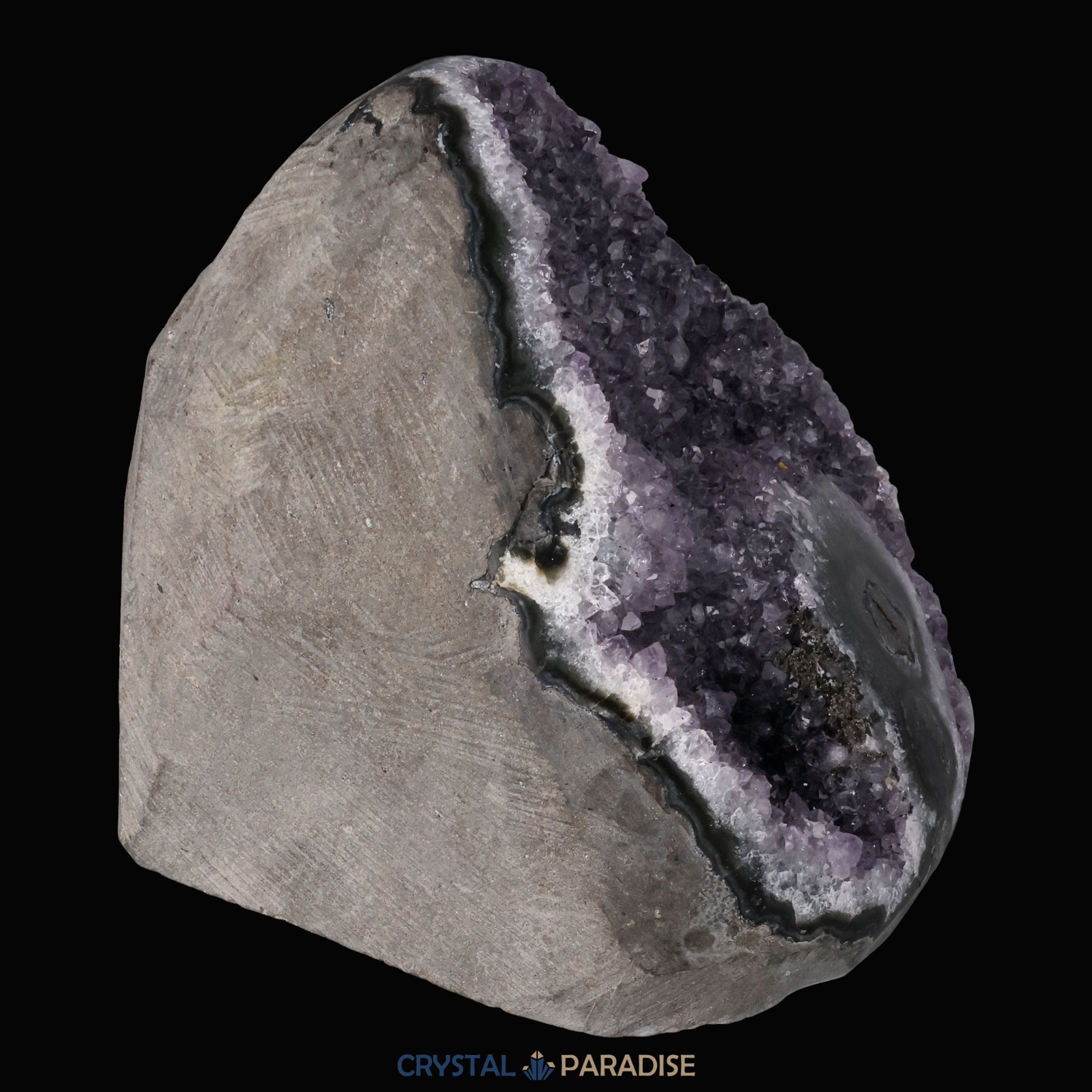 Achatisierter Amethyst Druse aus Uruguay (721g) – Ansicht 9
