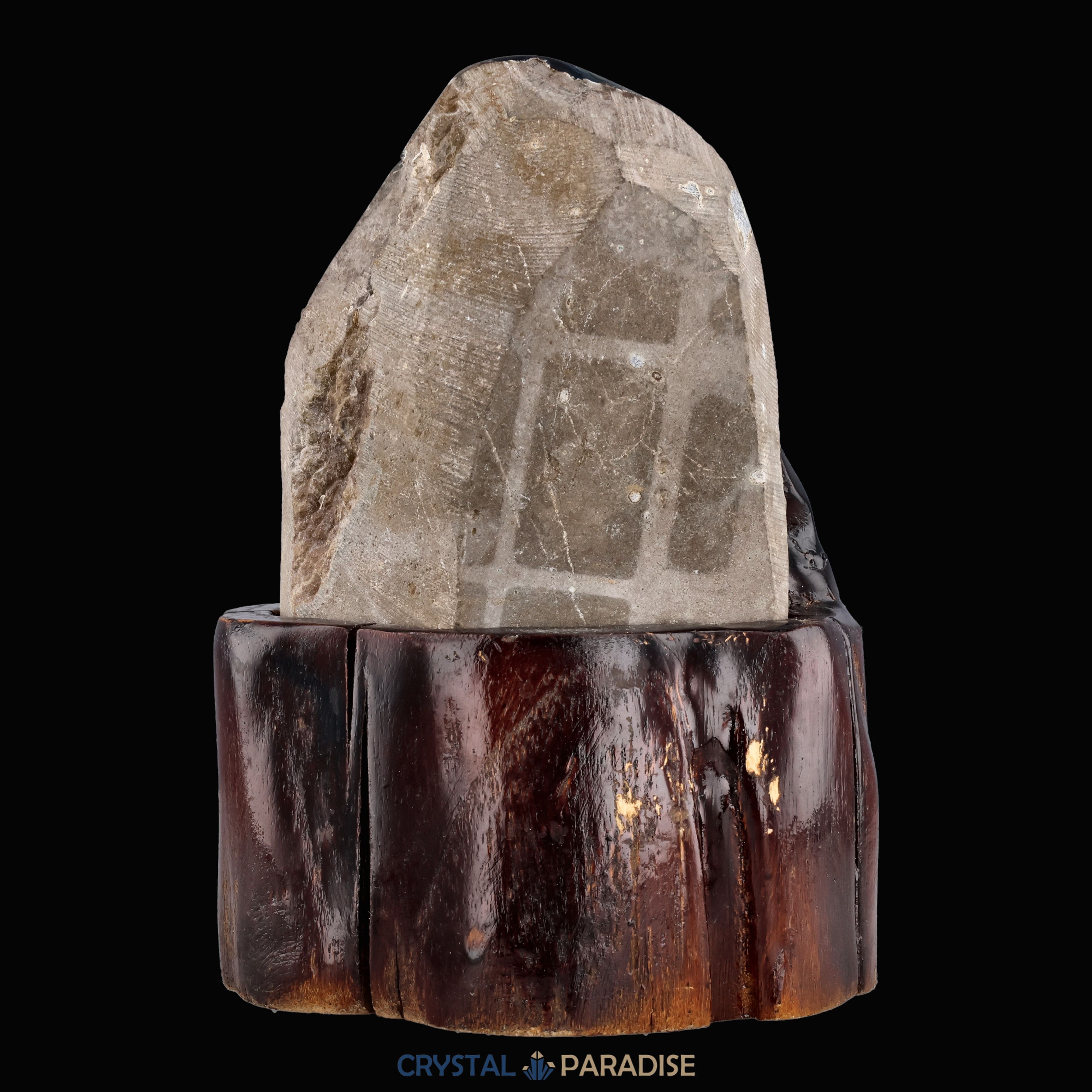 Amethyst Druse auf Holzständer (1046g) – Ansicht 8
