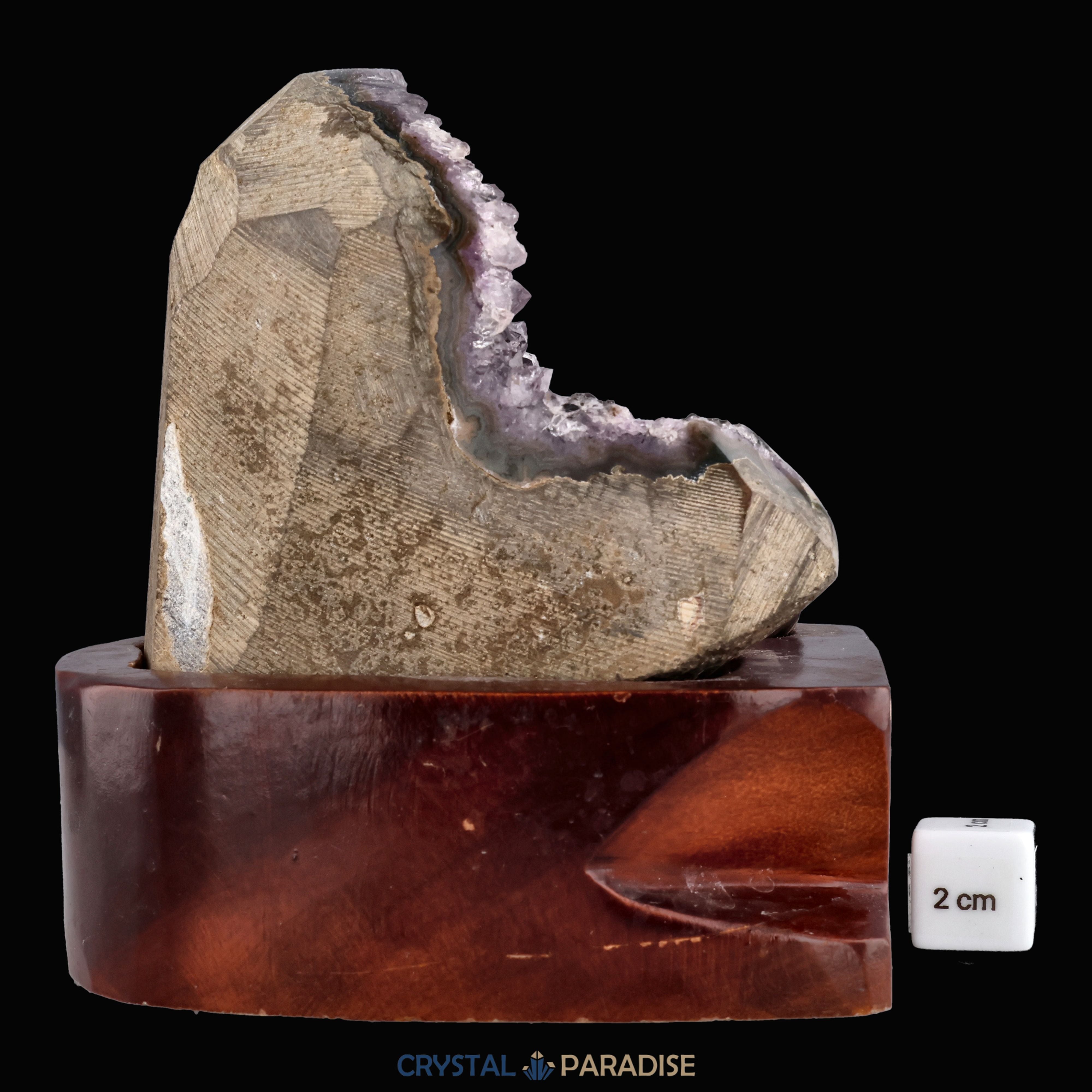 Amethyst Druse auf Holzständer (1292g) – Ansicht 10