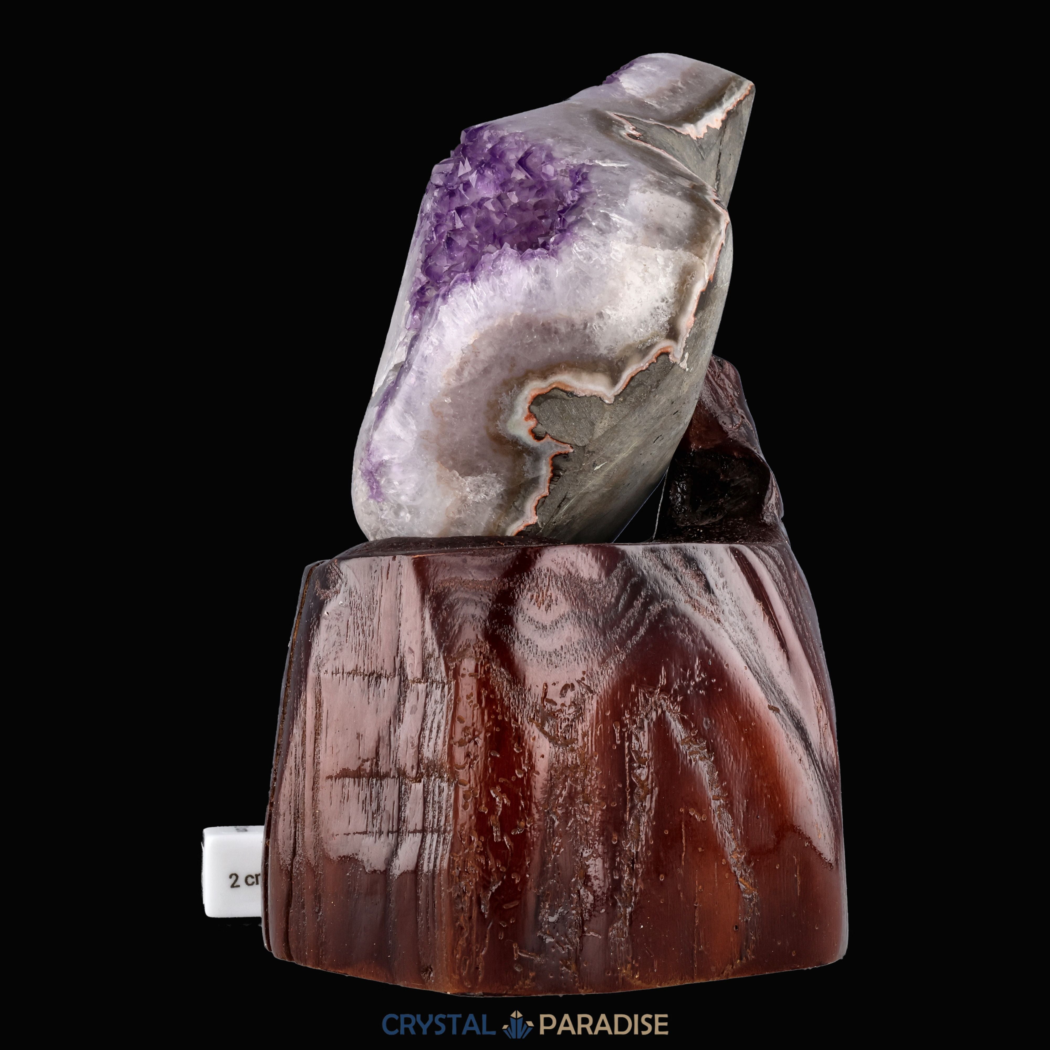 Amethyst Druse auf Holzständer (1778g) – Ansicht 7