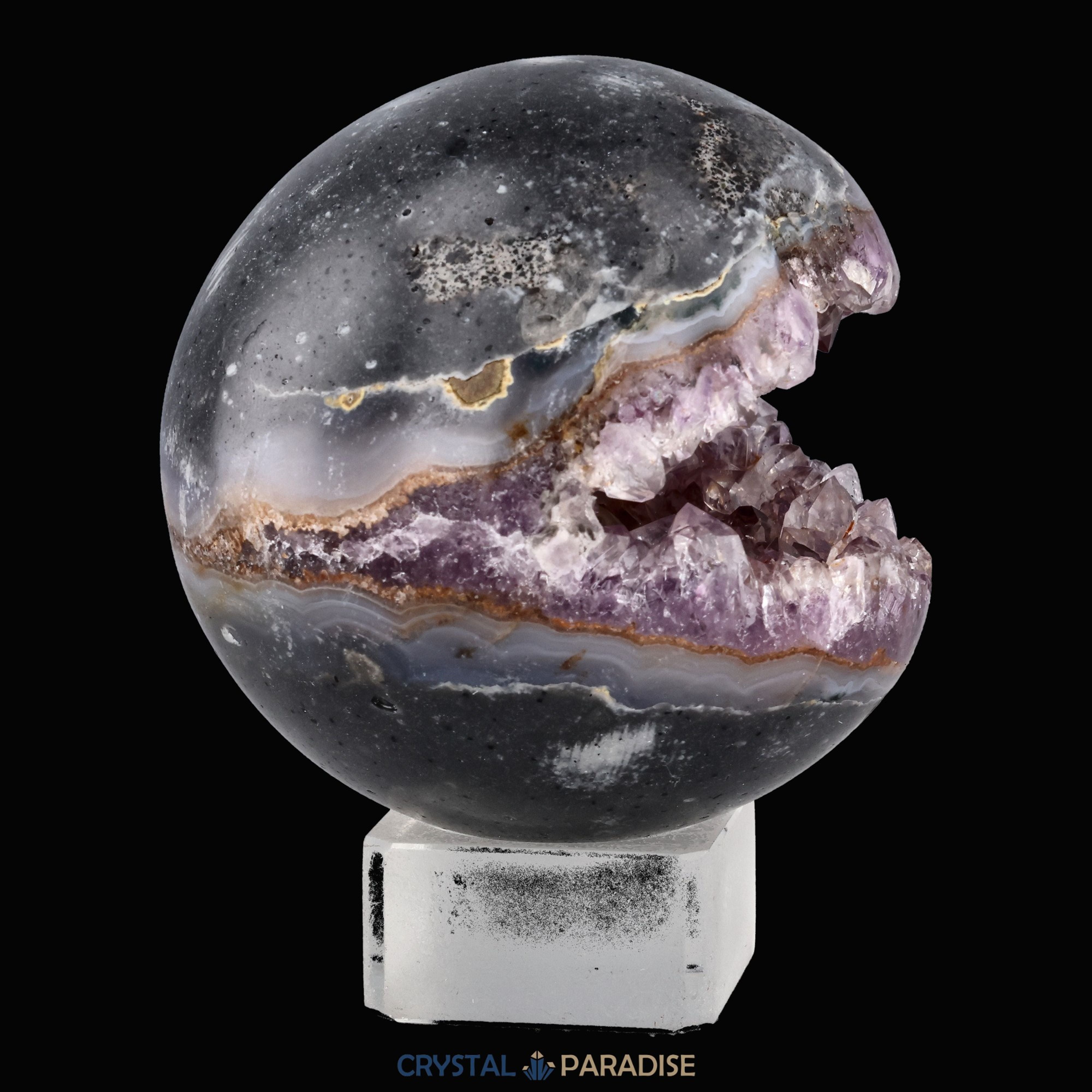 Amethyst Druzy Kugel – Ansicht 7