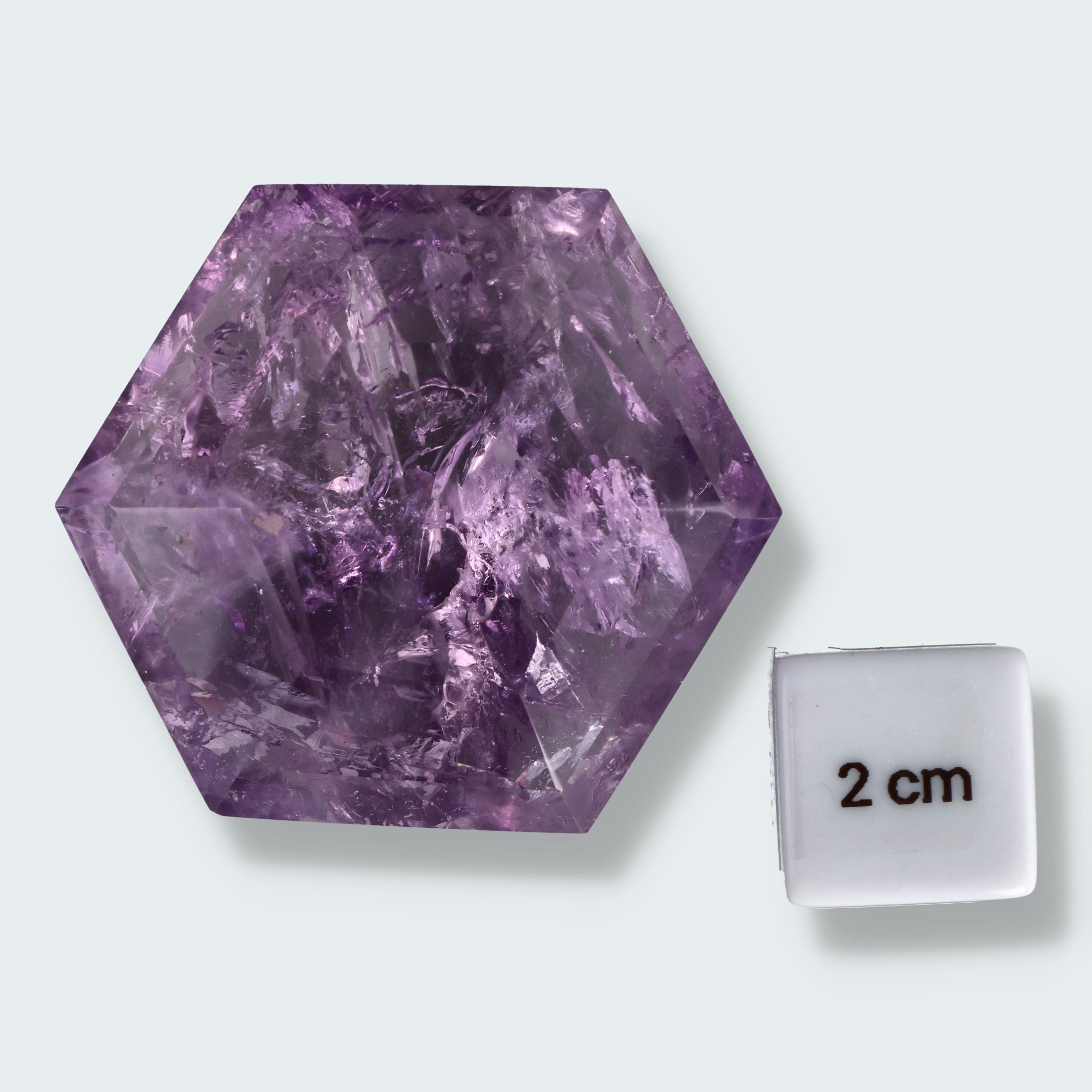 Amethyst Hexagon aus Brasilien (98g-6cm) – Ansicht 2