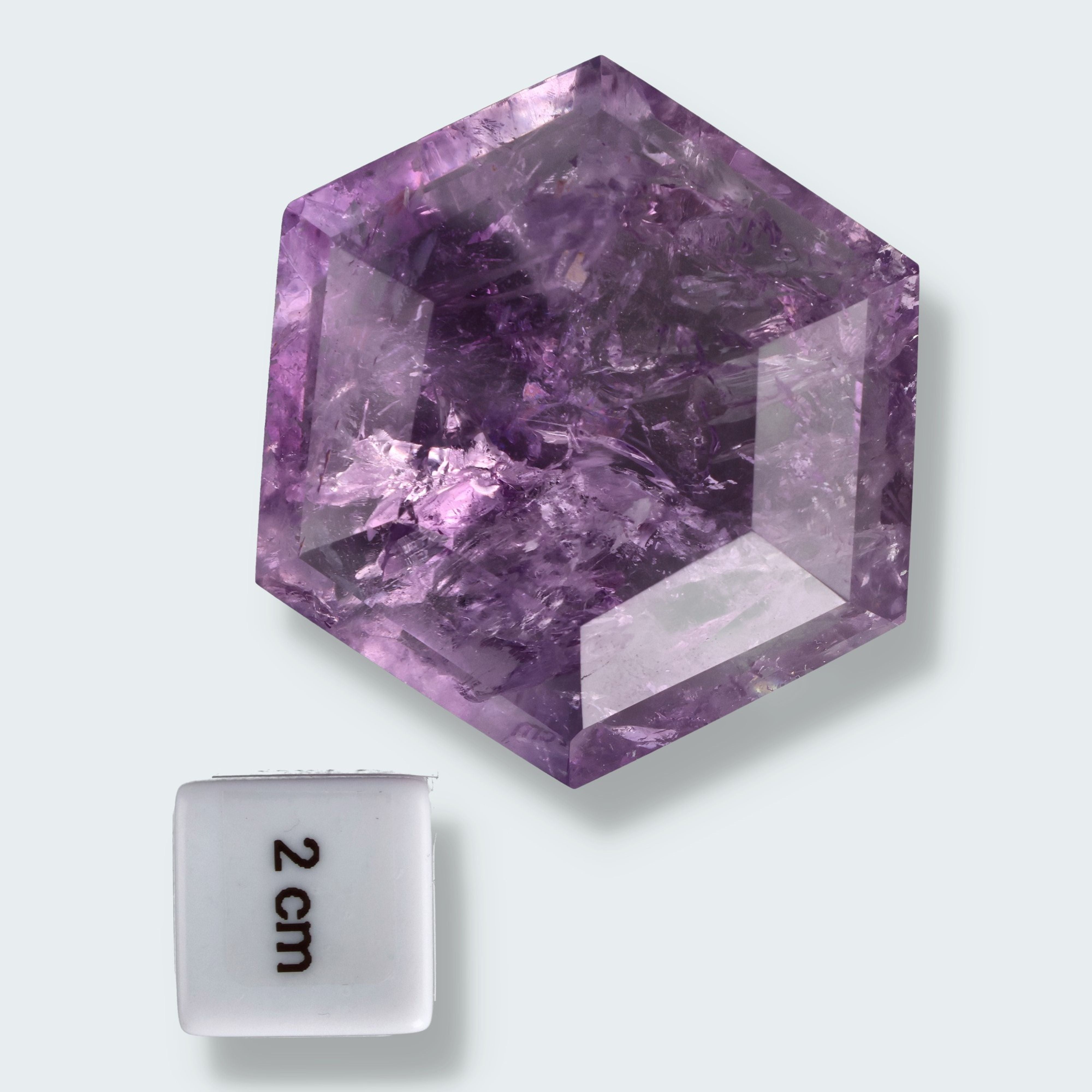 Amethyst Hexagon aus Brasilien (98g-6cm) – Ansicht 4