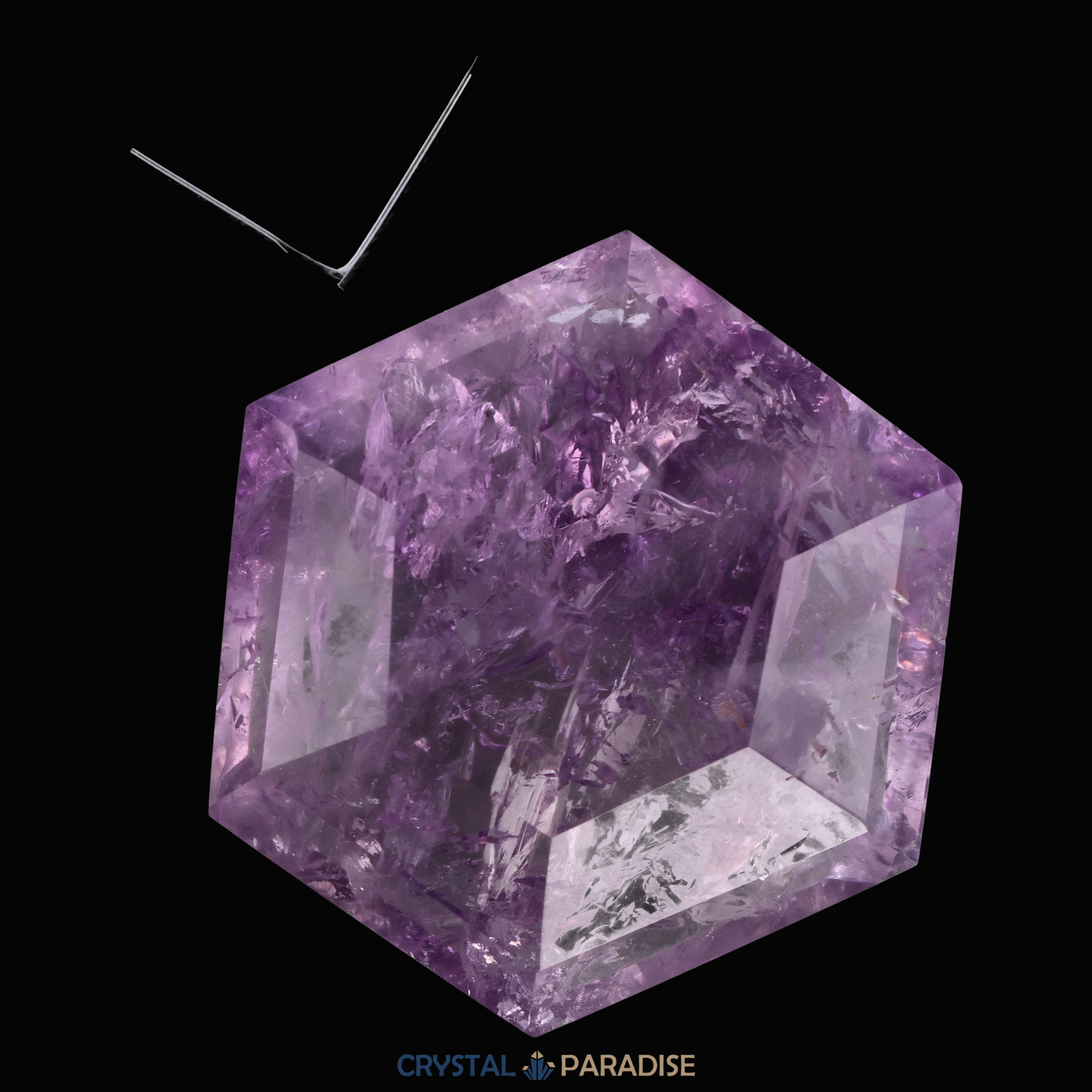 Amethyst Hexagon aus Brasilien (98g-6cm) – Ansicht 9