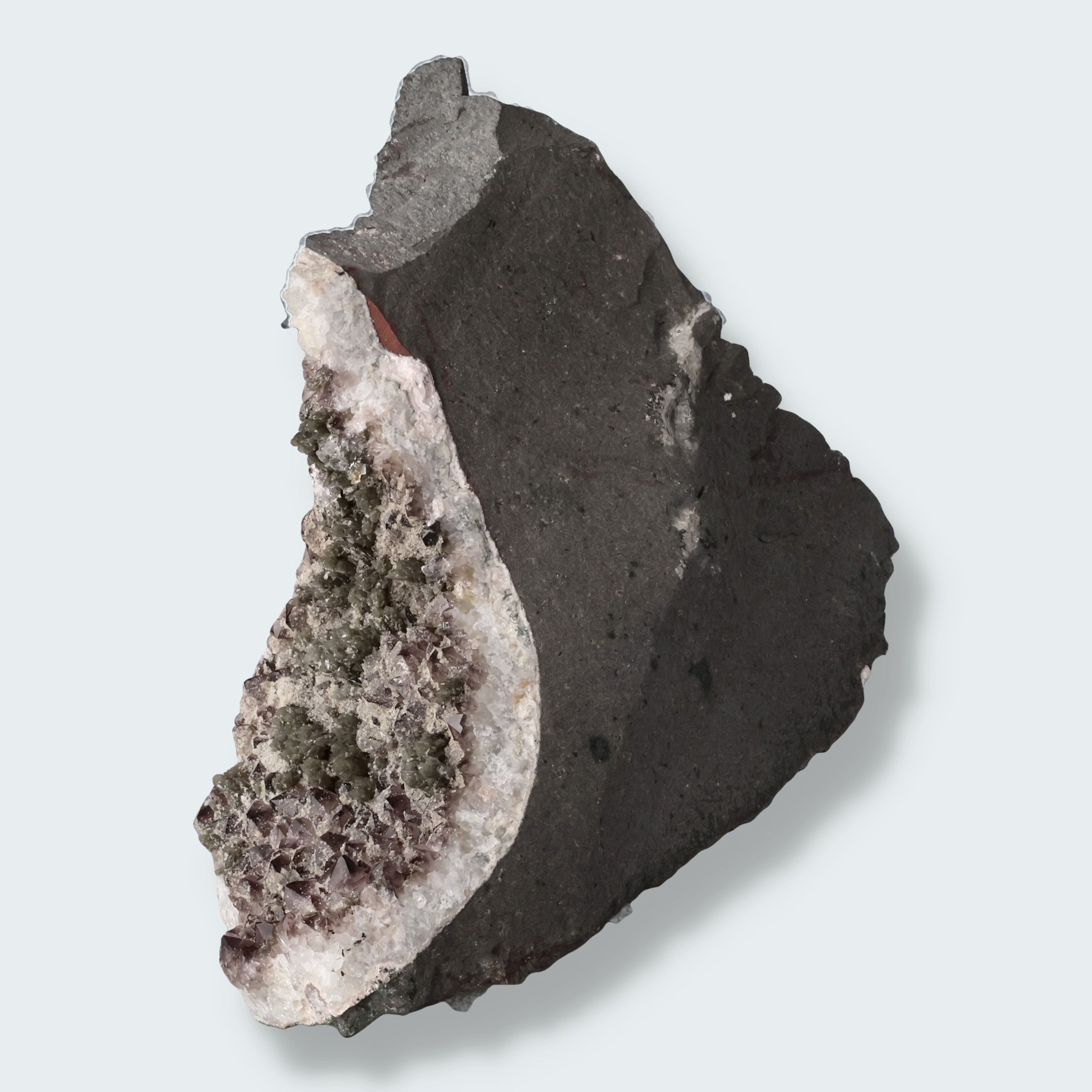 Amethyst und grüner Calcit aus Idar Oberstein (2202g) – Ansicht 2