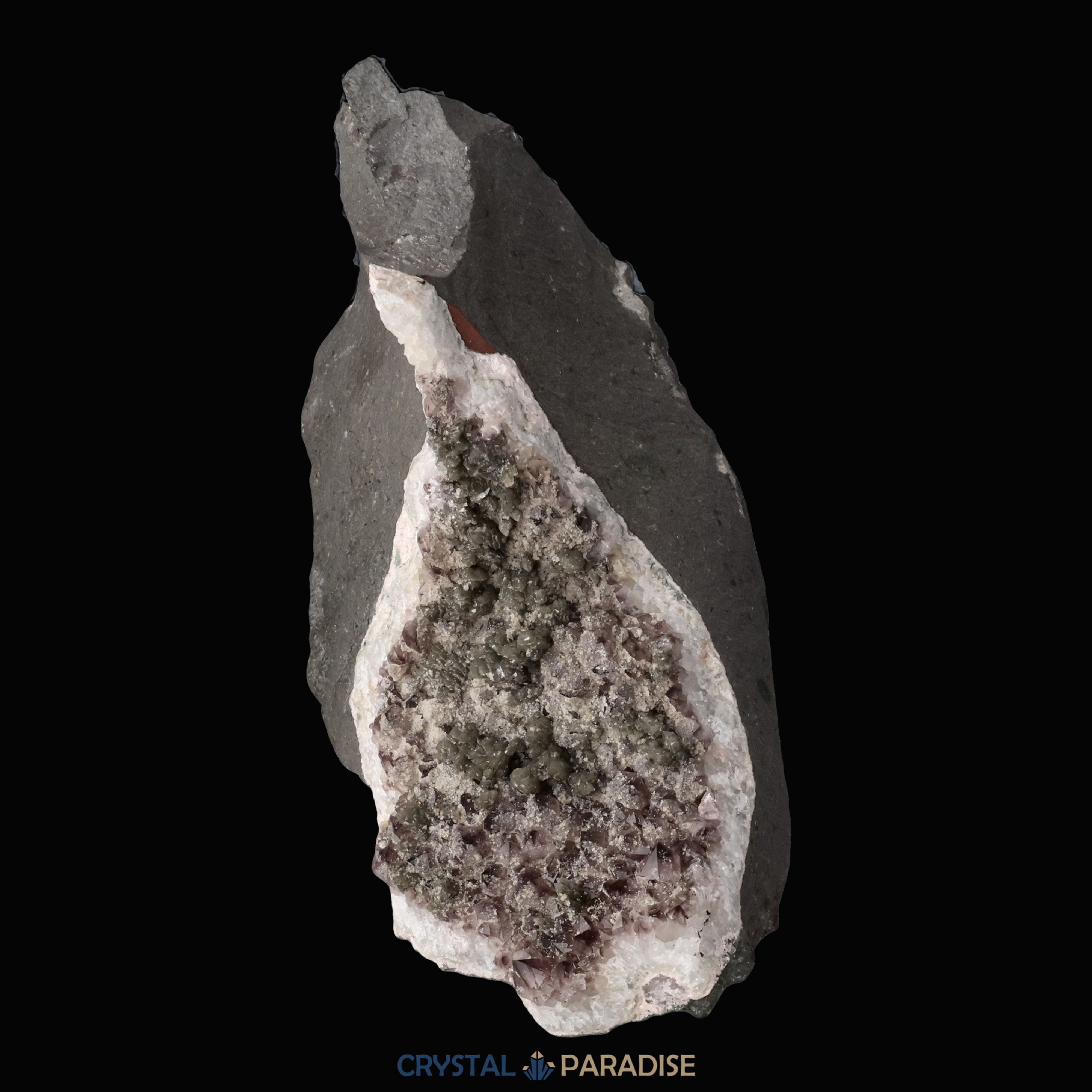 Amethyst und grüner Calcit aus Idar Oberstein (2202g) – Ansicht 4
