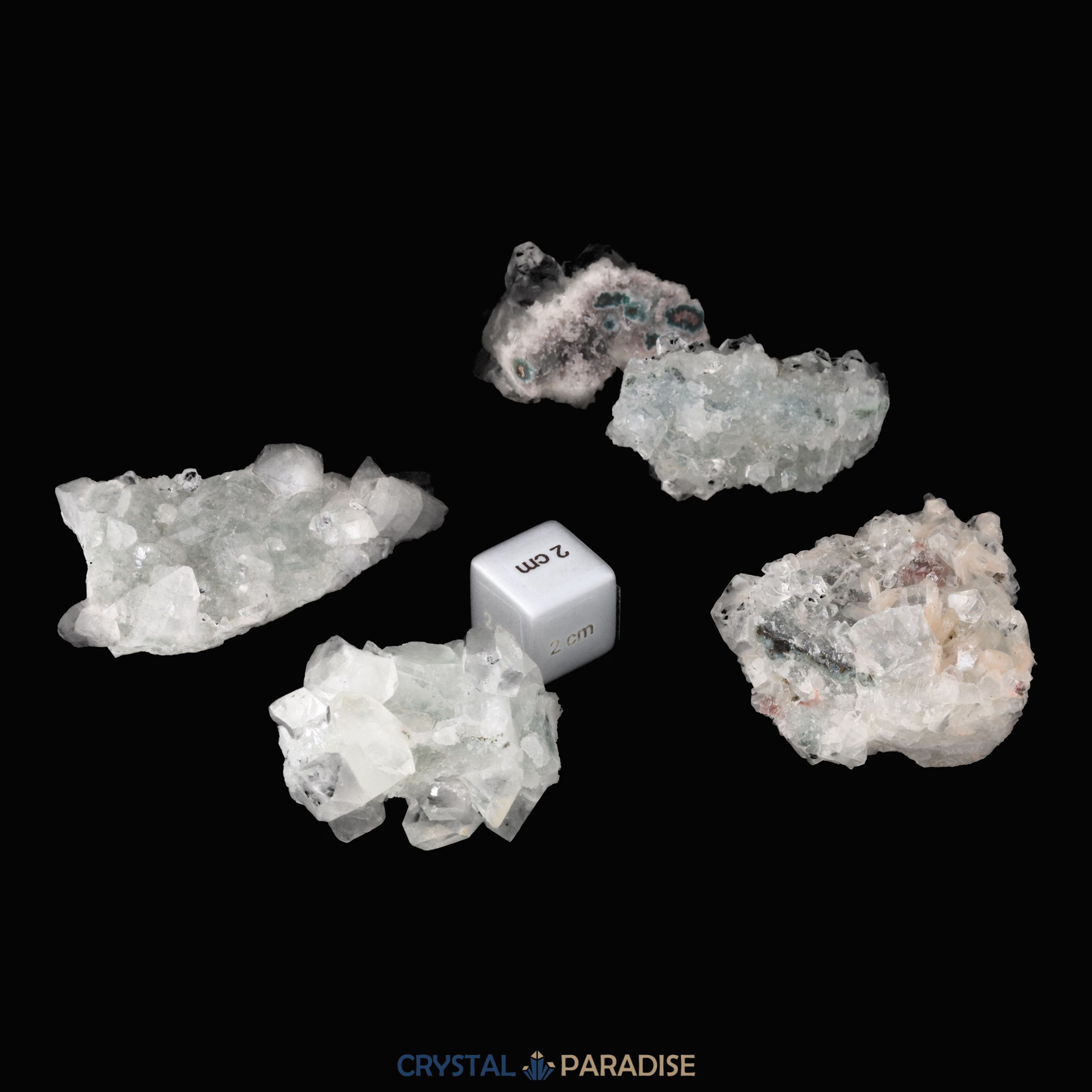 Apophyllit Cluster mittel aus Indien - verschieden Größen – Ansicht 7