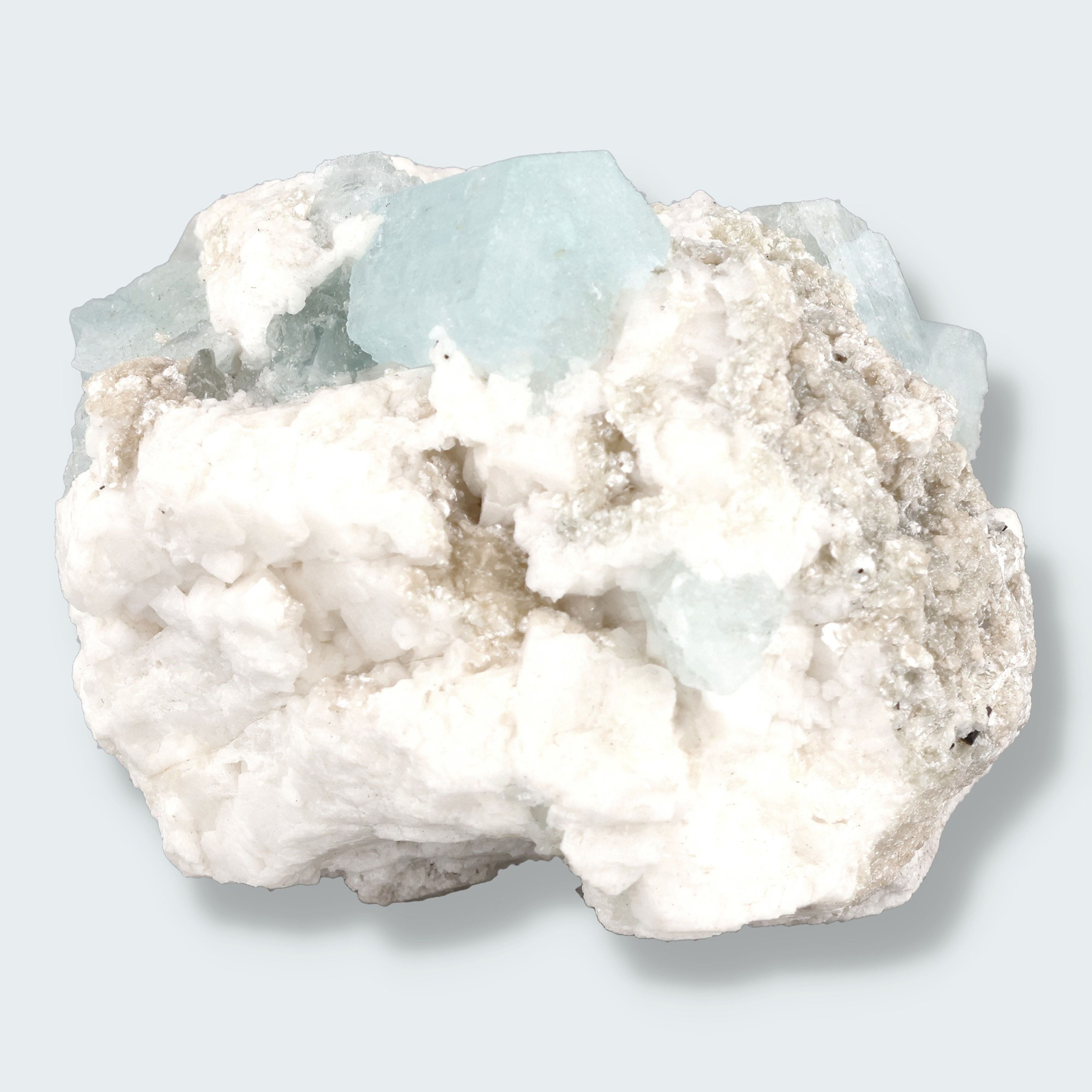 Aquamarin Handstufe auf Feldspat aus Pakistan (197g) – Ansicht 3
