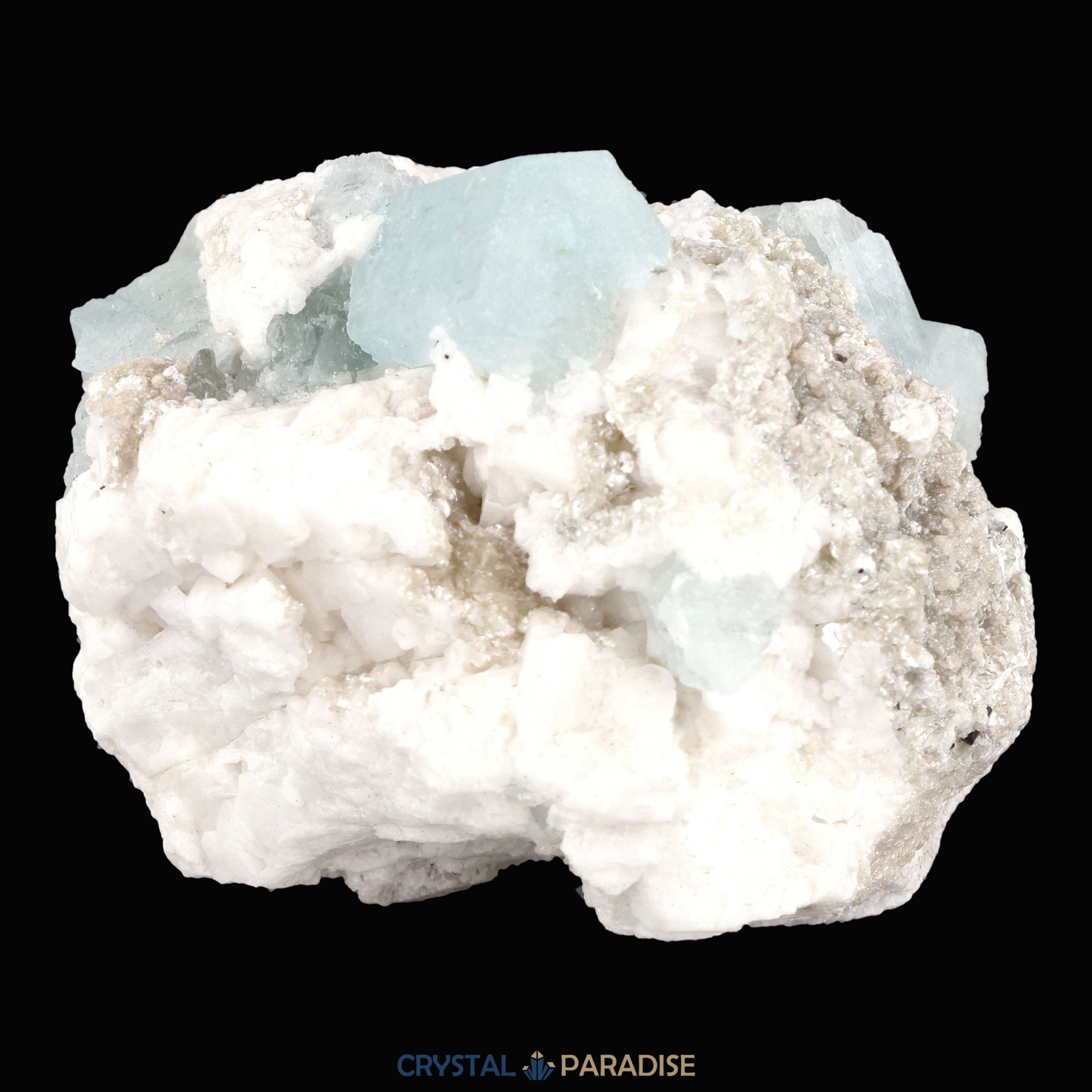 Aquamarin Handstufe auf Feldspat aus Pakistan (197g) – Ansicht 5
