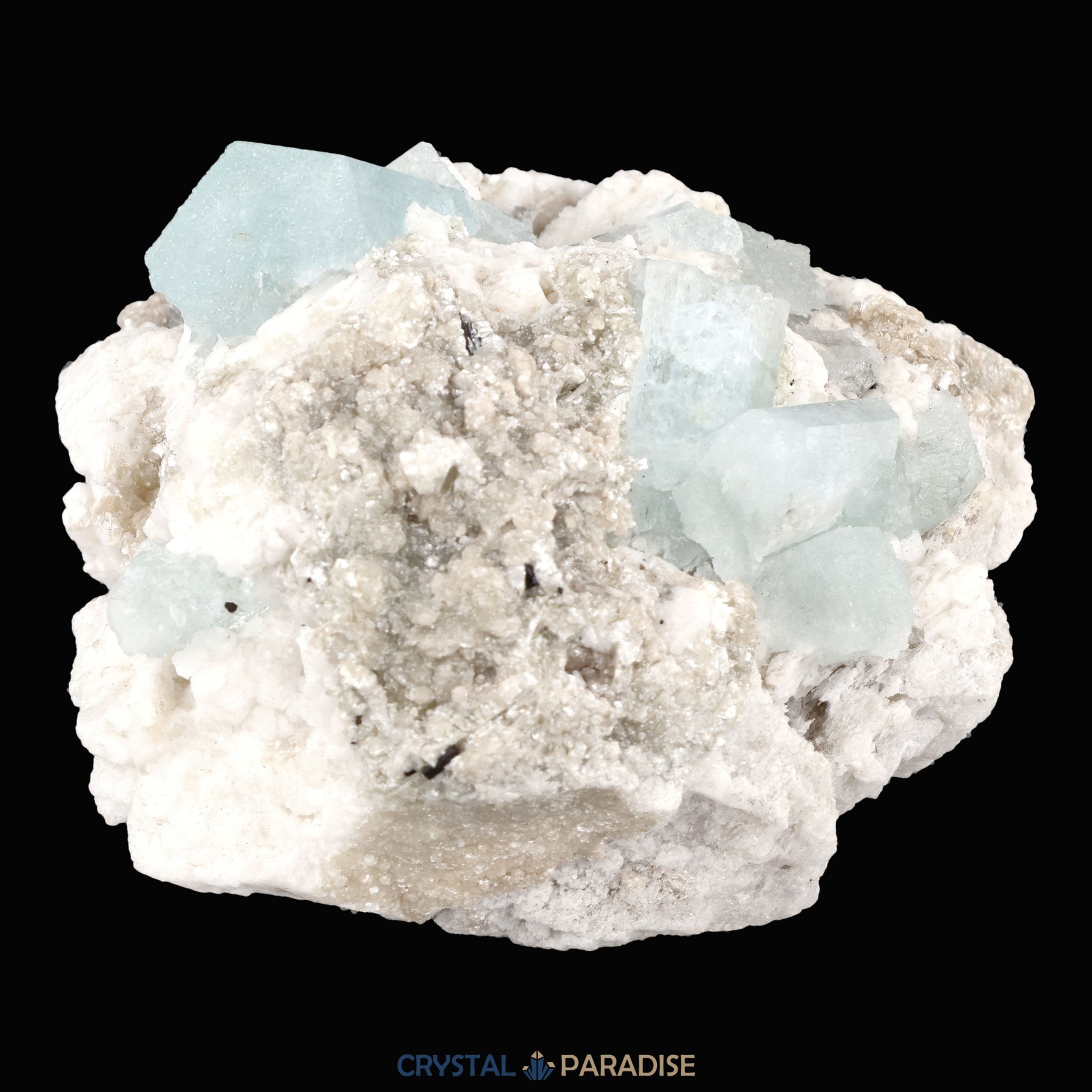 Aquamarin Handstufe auf Feldspat aus Pakistan (197g) – Ansicht 6
