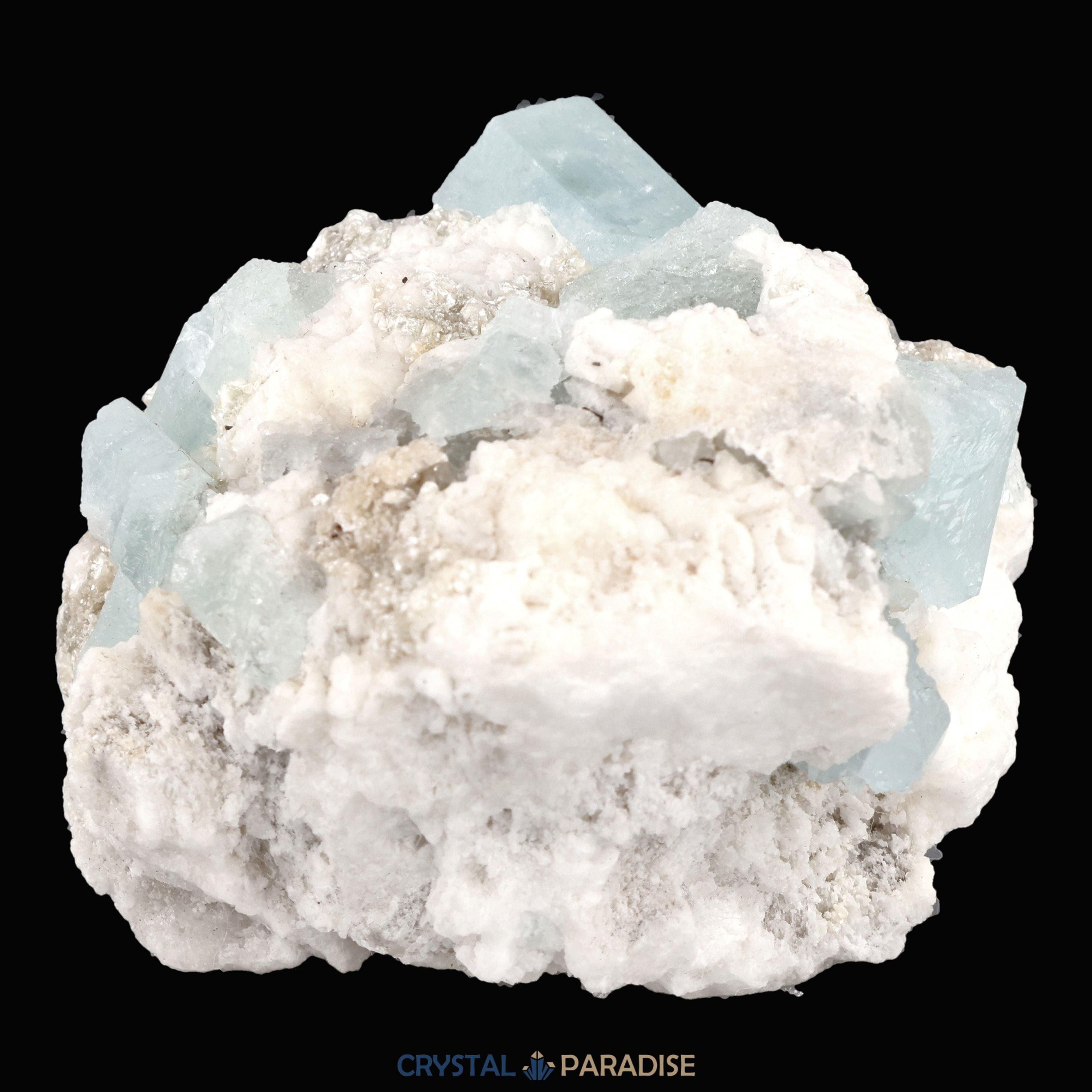Aquamarin Handstufe auf Feldspat aus Pakistan (197g) – Ansicht 8