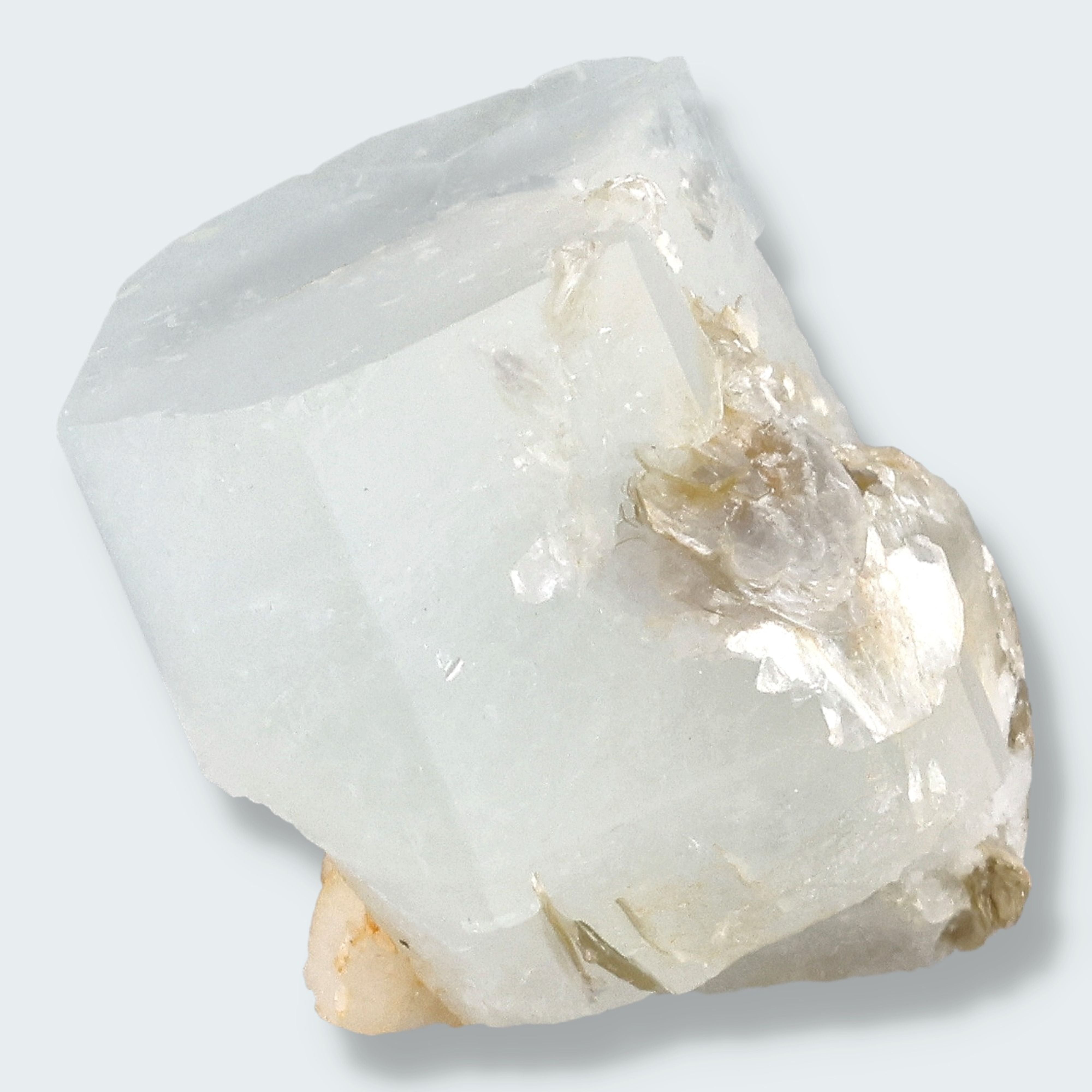Aquamarin Kristall auf Feldspat aus Pakistan (11g) – Ansicht 2
