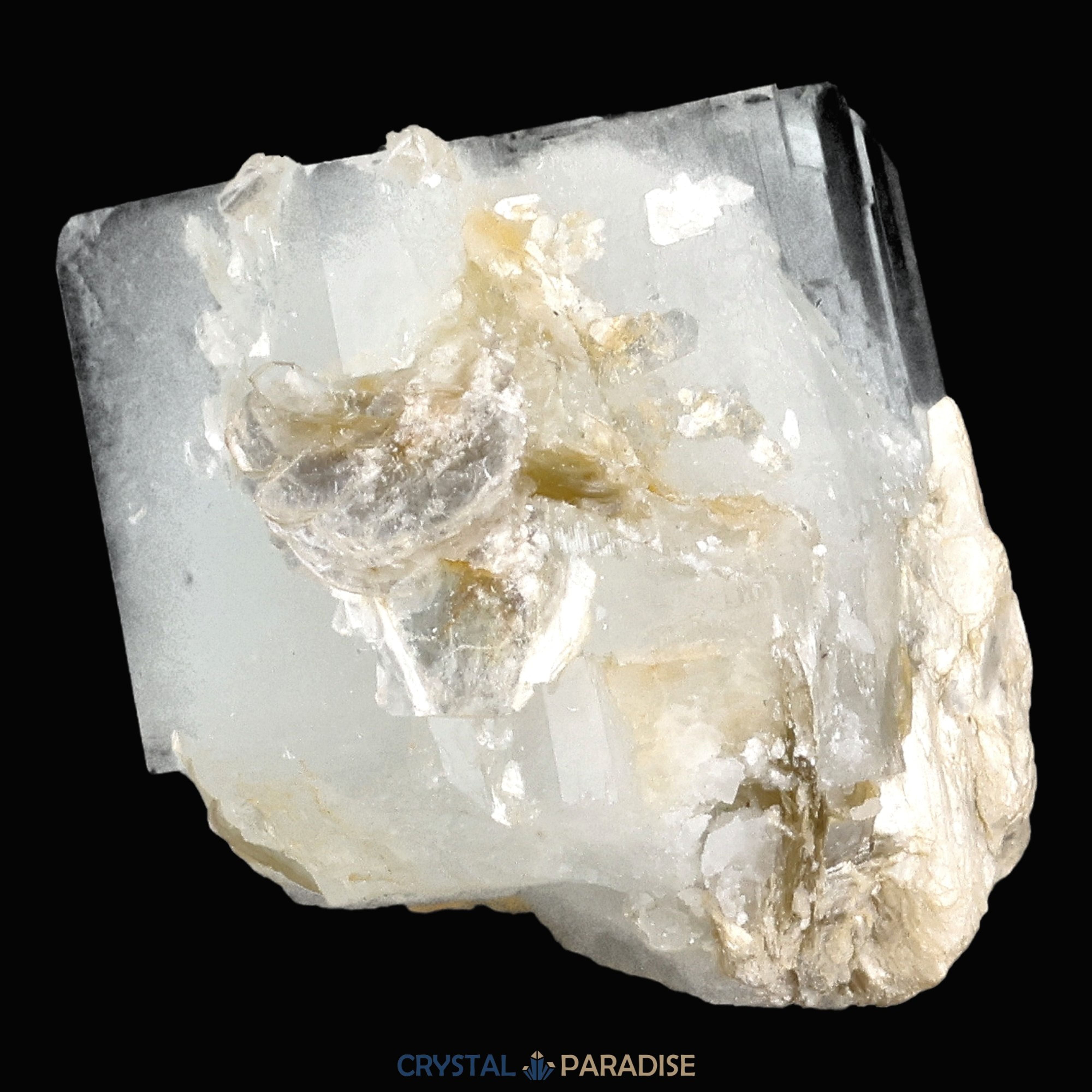 Aquamarin Kristall auf Feldspat aus Pakistan (11g) – Ansicht 6