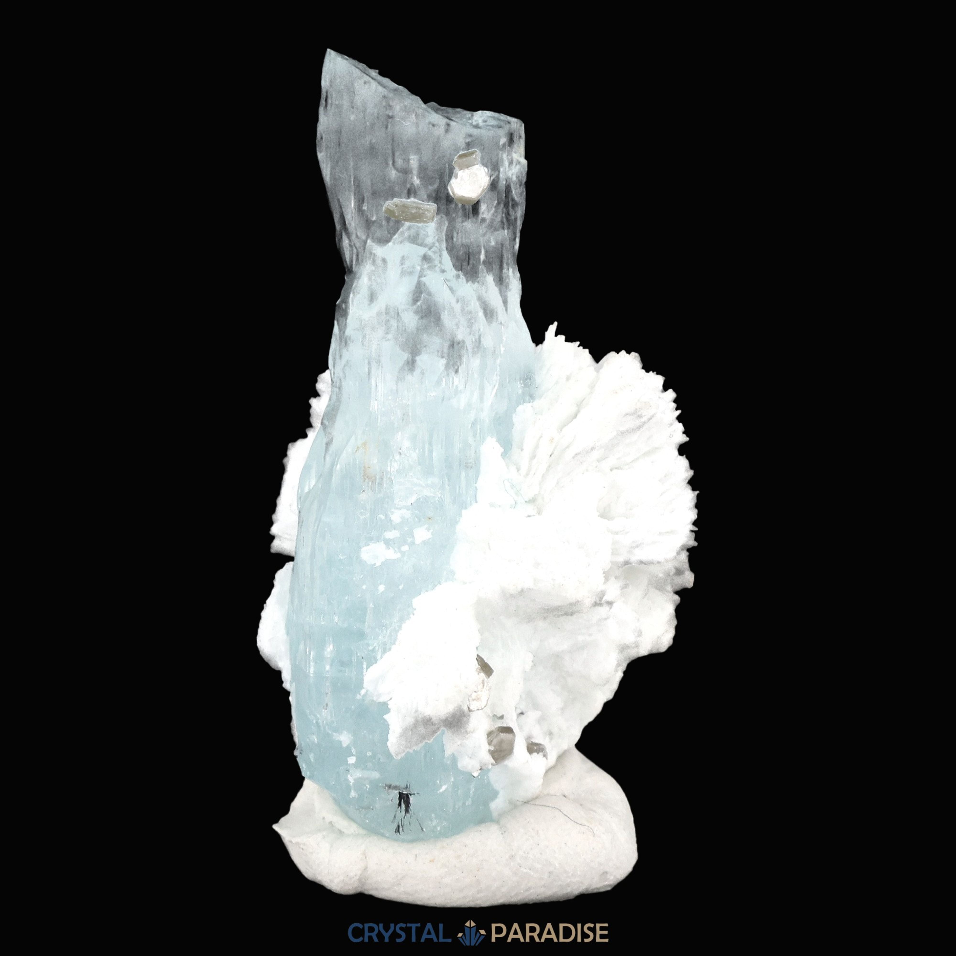 Aquamarin Kristall auf Feldspat aus Pakistan (15g) – Ansicht 4