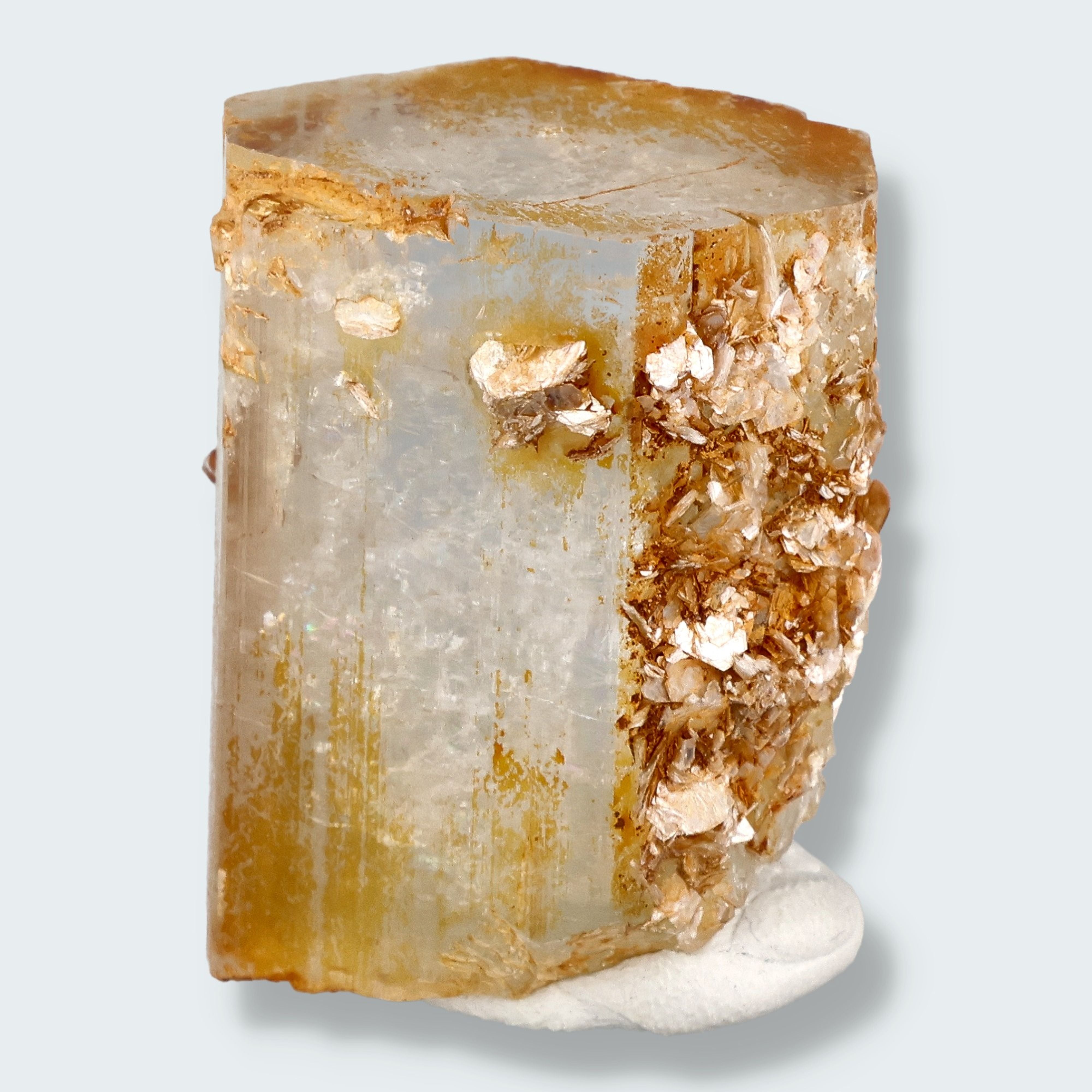 Aquamarin Kristall auf Feldspat aus Pakistan (31g) – Ansicht 2