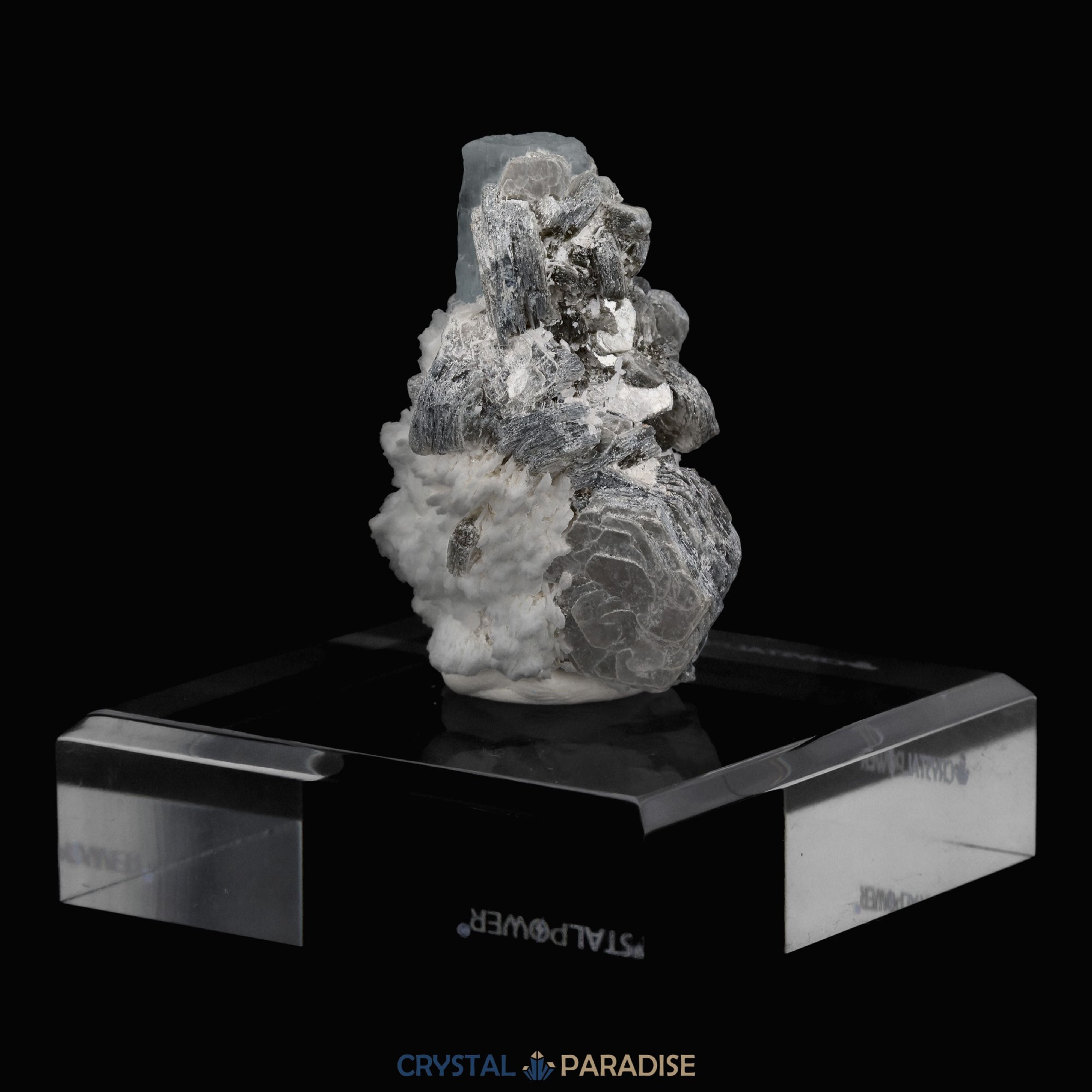 Aquamarin Kristall auf Feldspat aus Pakistan (40g) – Ansicht 8