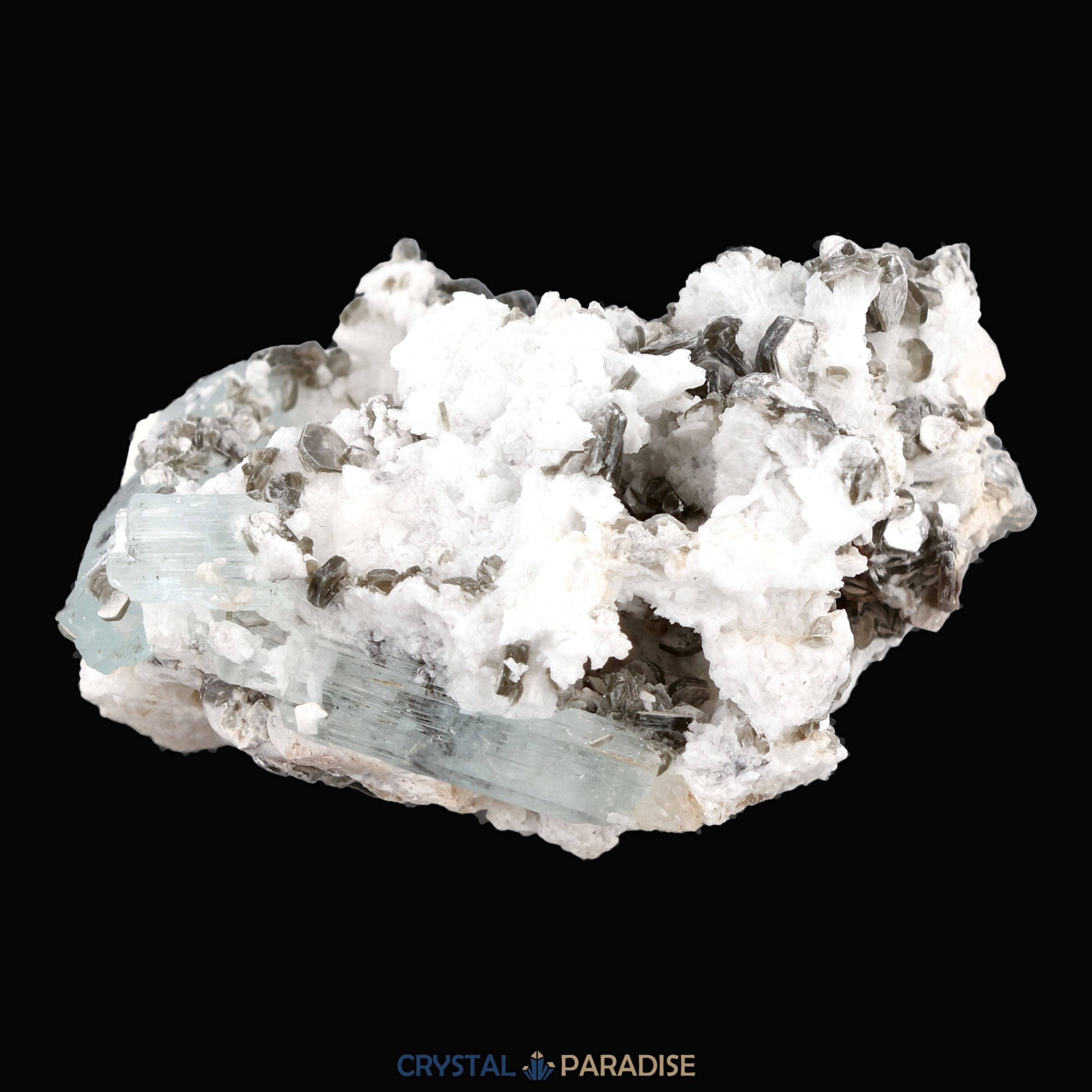 Aquamarin Kristall auf Feldspat aus Pakistan (59g) – Ansicht 5
