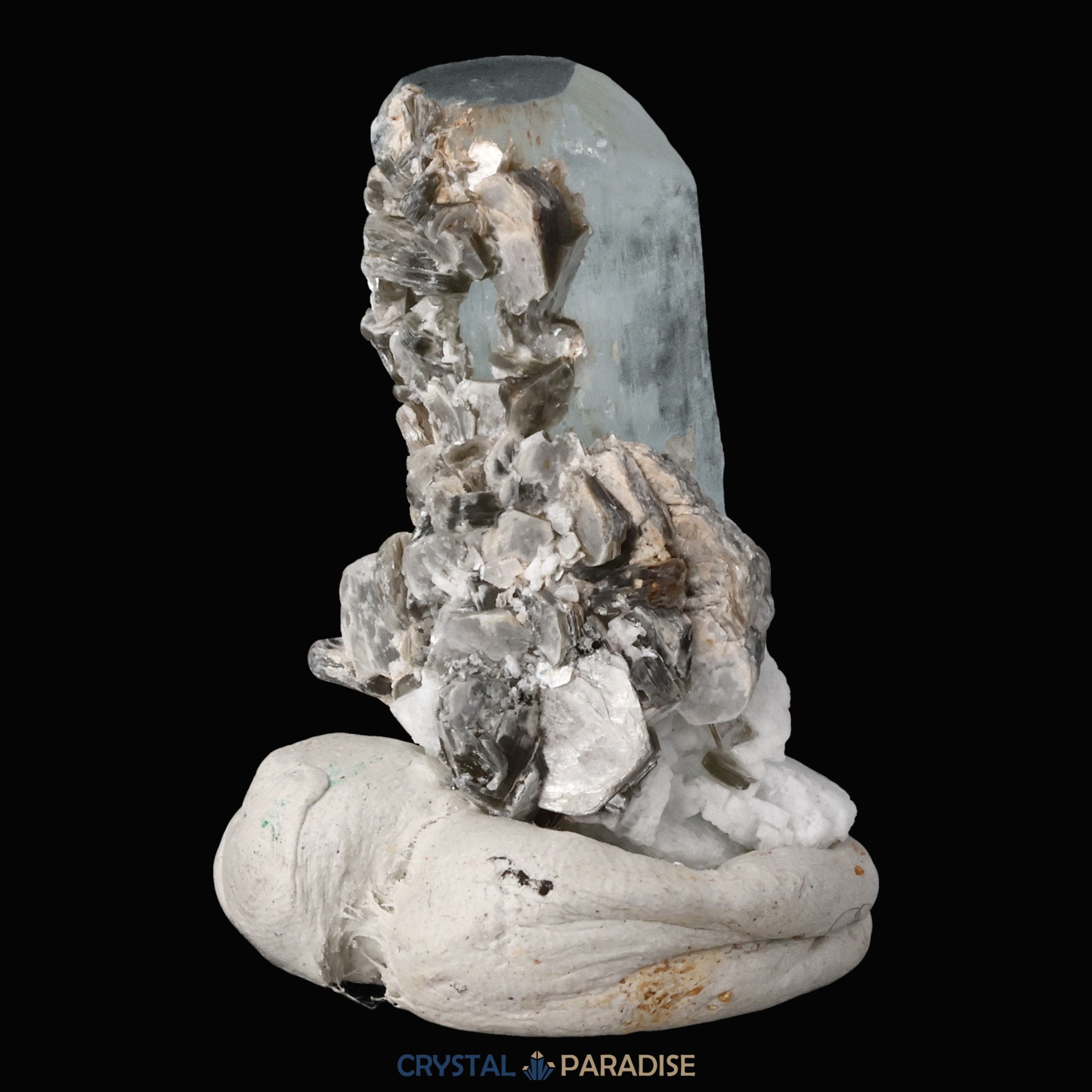 Aquamarin Kristall mit Feldspat aus Pakistan (19g) – Ansicht 8