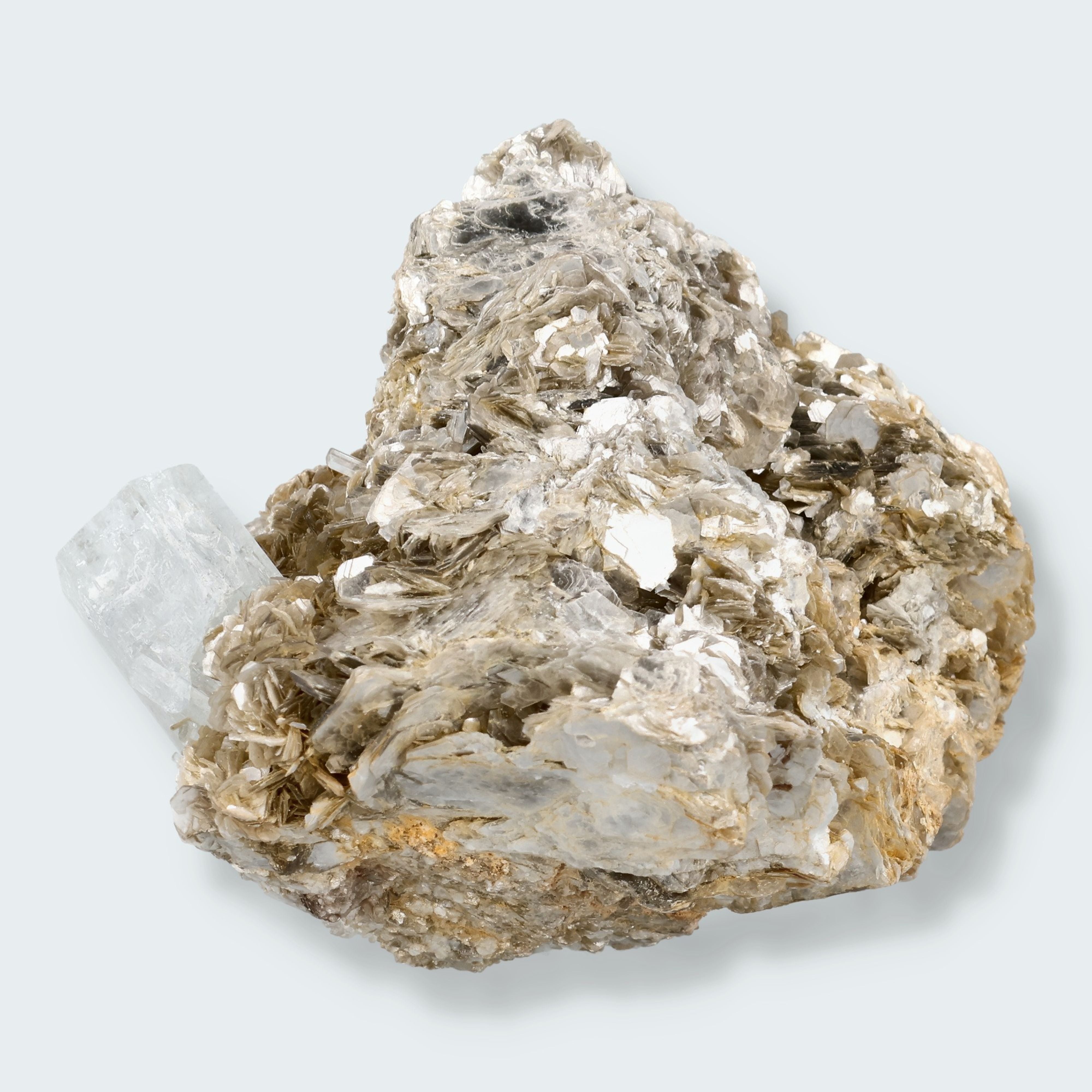 Aquamarin Stufe an Albit und Quarz aus Pakistan (309g) – Ansicht 2