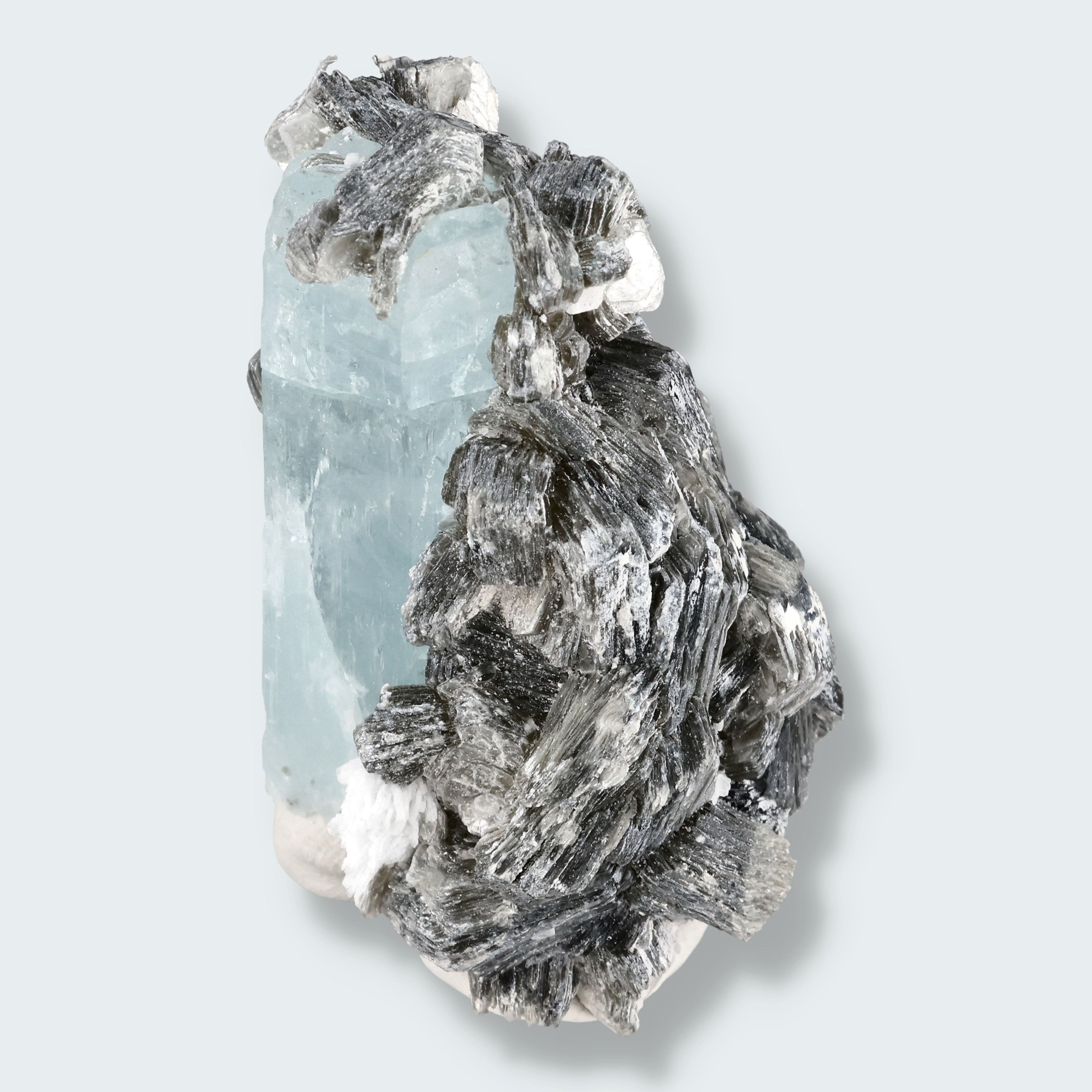 Aquamarin Stufe auf Feldspat aus Pakistan (44g) – Ansicht 2