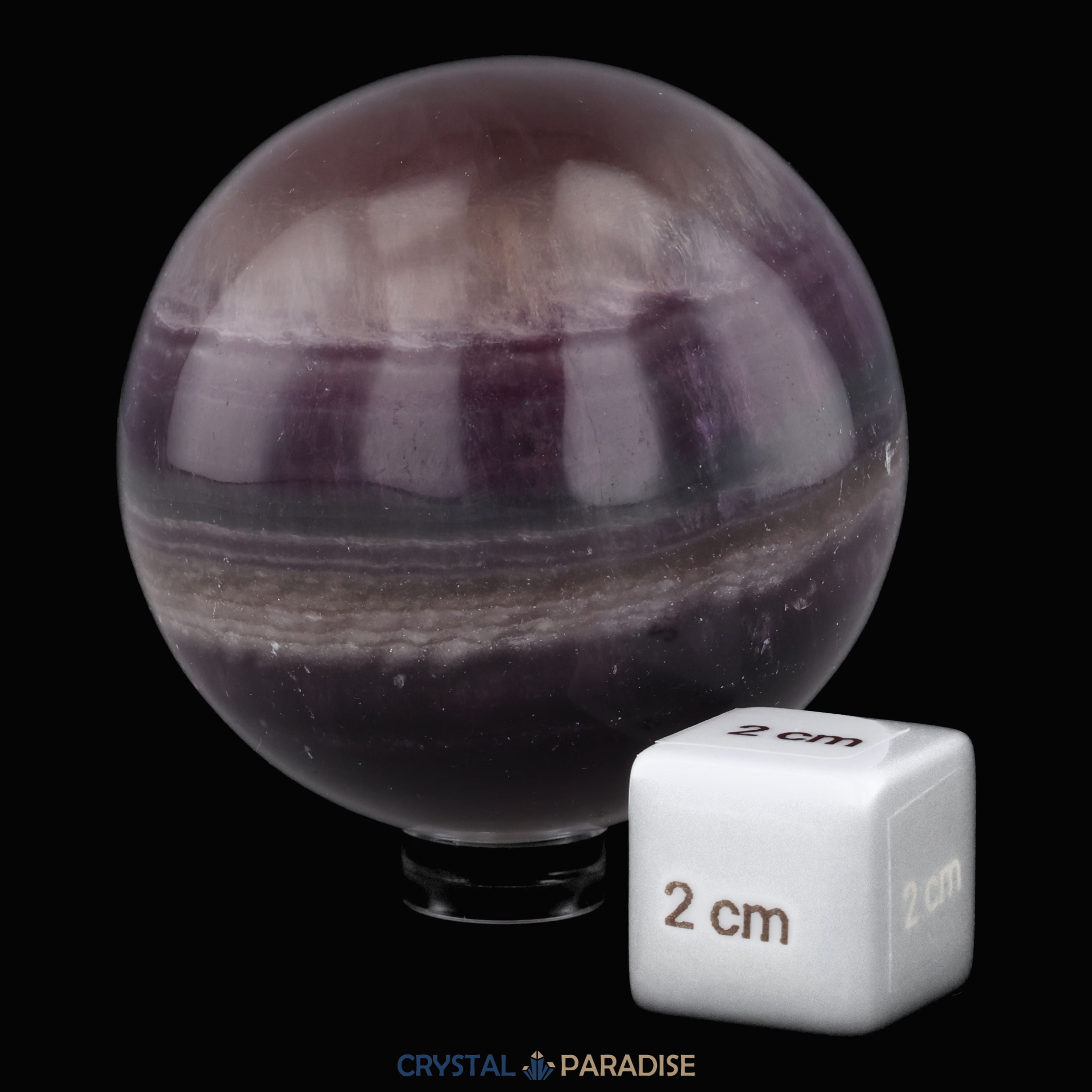 Bänder Fluorit Kugel (5,8cm) – Ansicht 6