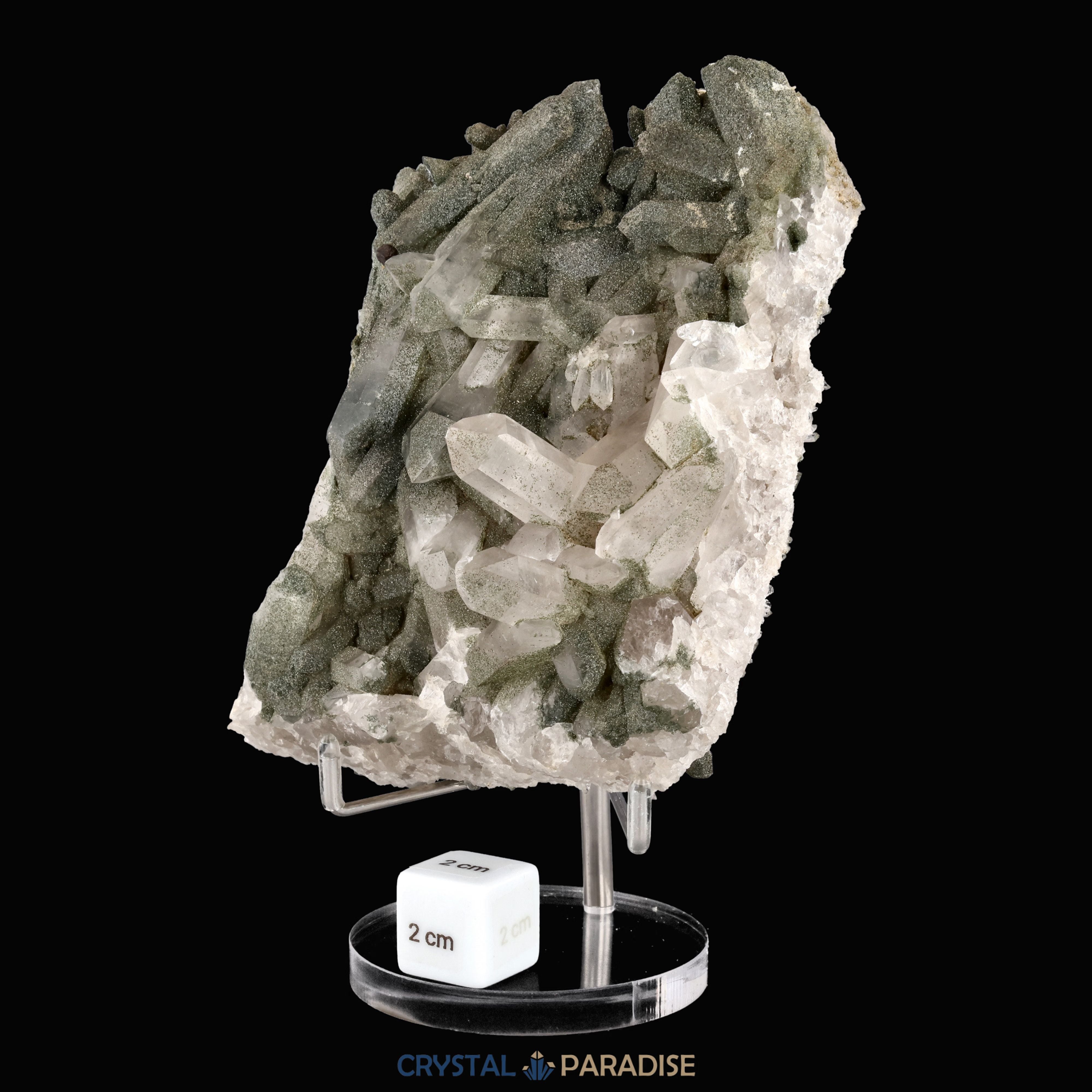 Bergkristall mit Adular aus Brasilien (755g) – Ansicht 3