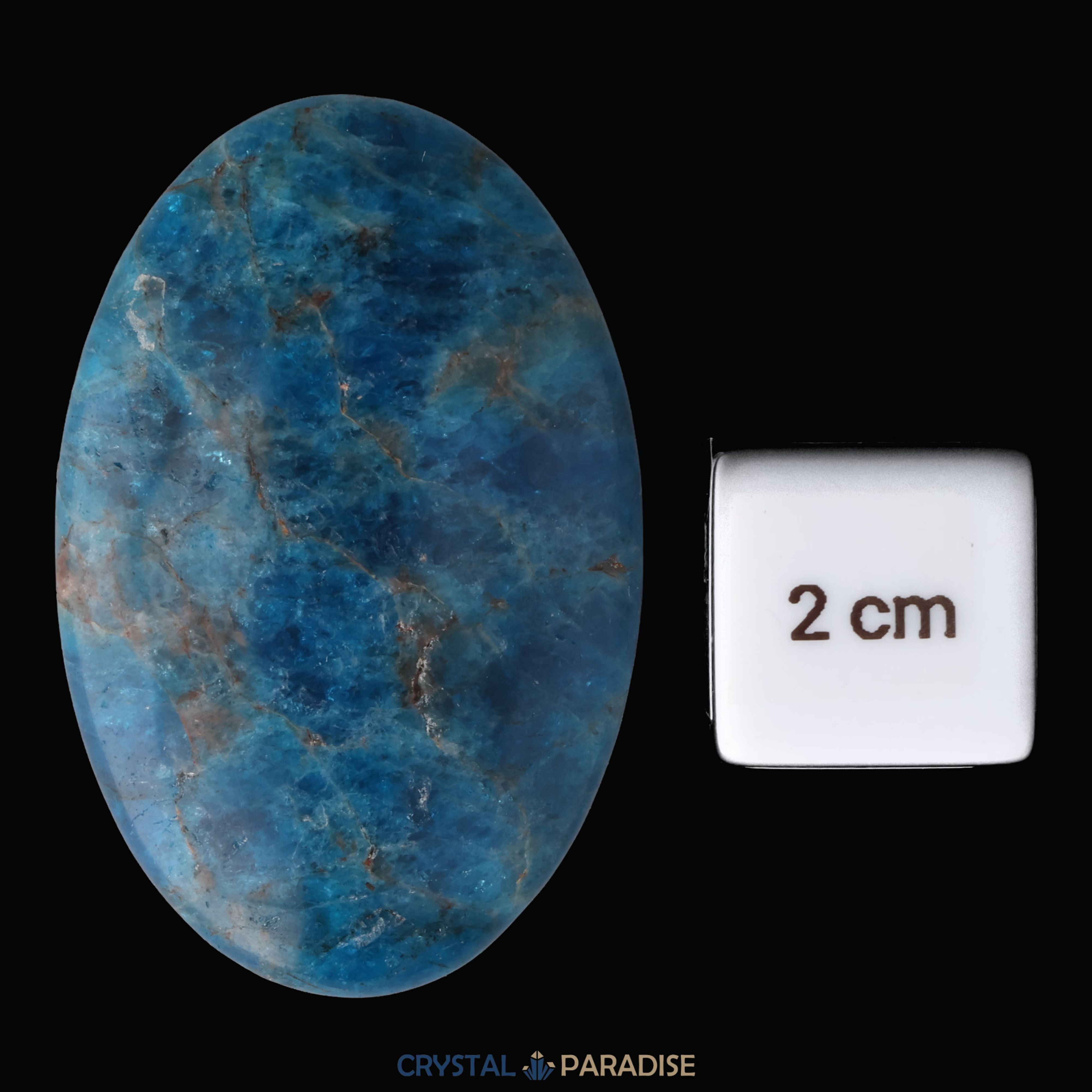 blaue Apatit Handschmeichler – Ansicht 5