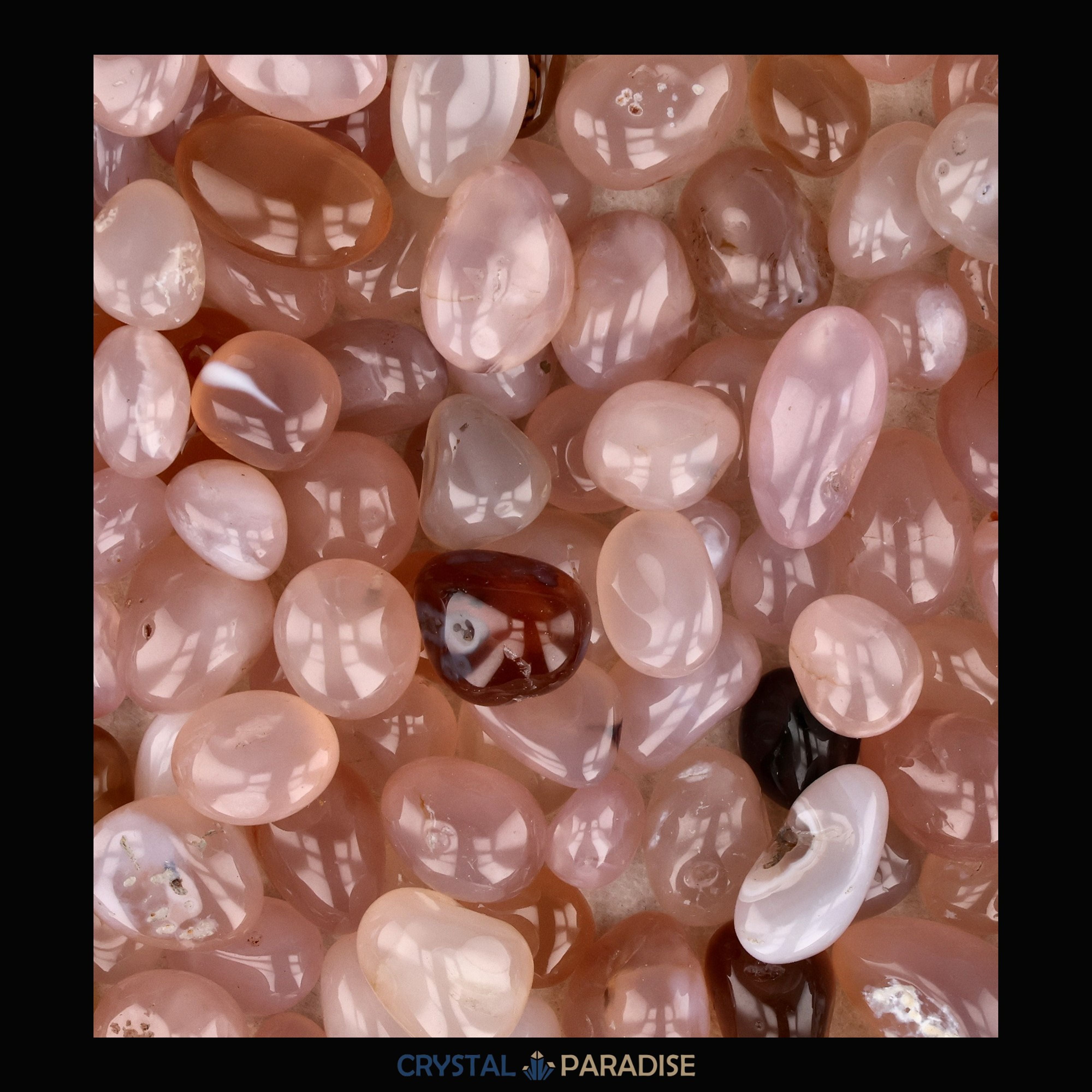 Calcedon Trommelsteine – Ansicht 5
