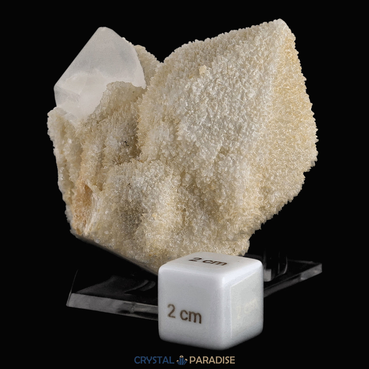 Calcit auf Bergkristall aus dem Tessin (289g) – Ansicht 3