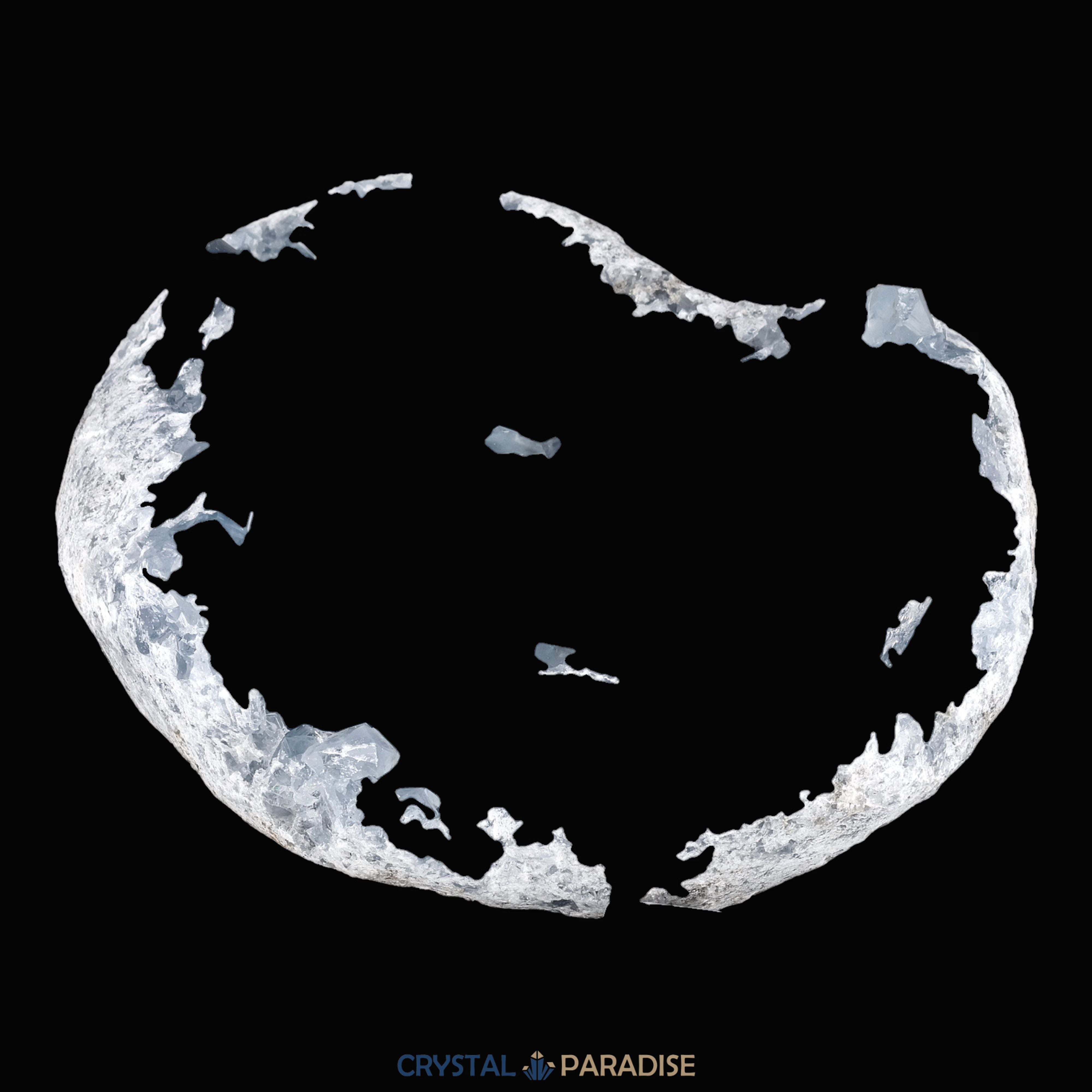 Celestin Geode in Herzform aus Madagaskar (2620g) – Ansicht 2