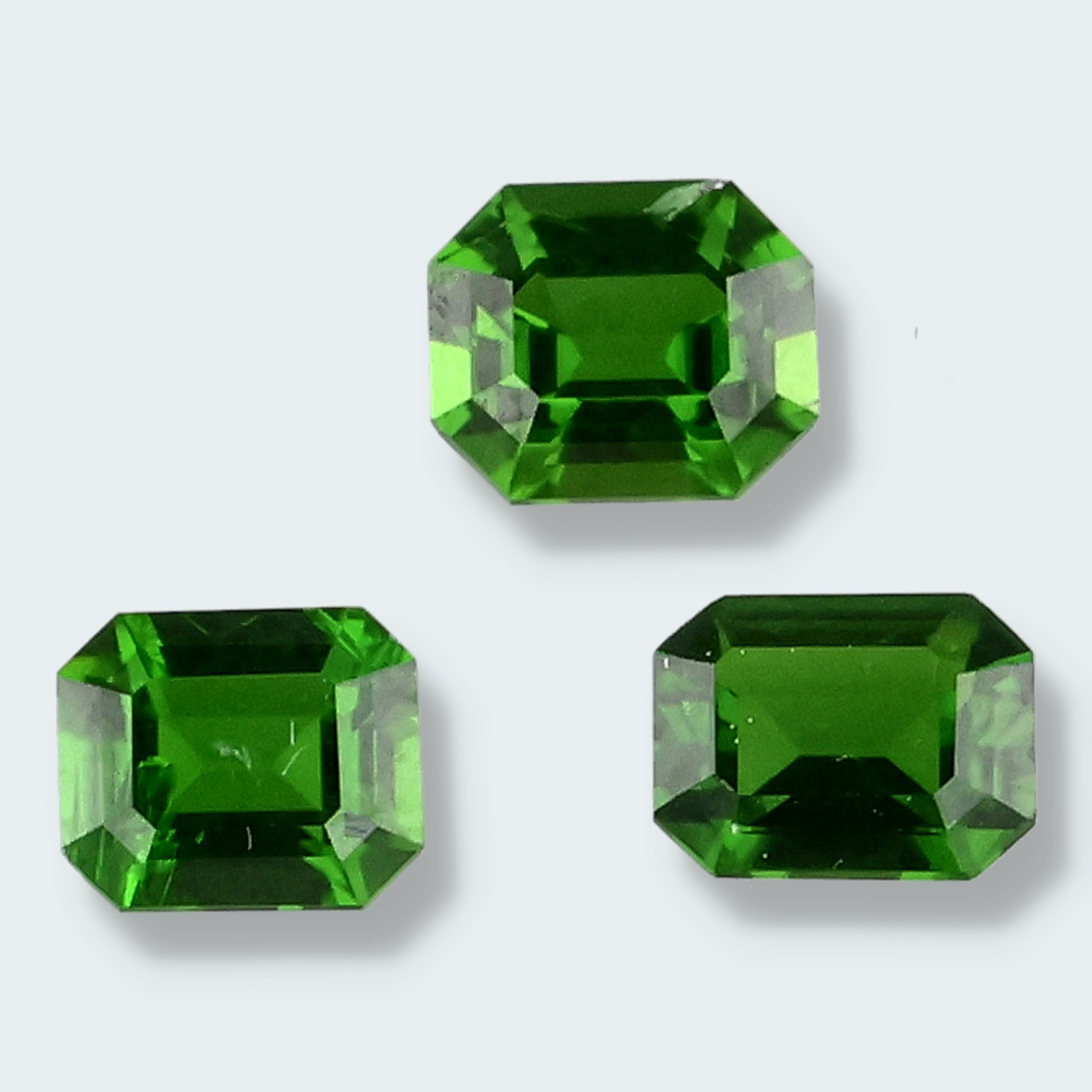 Chromdiopsid aus Russland geschliffen Set (2,1 ct) – Ansicht 2