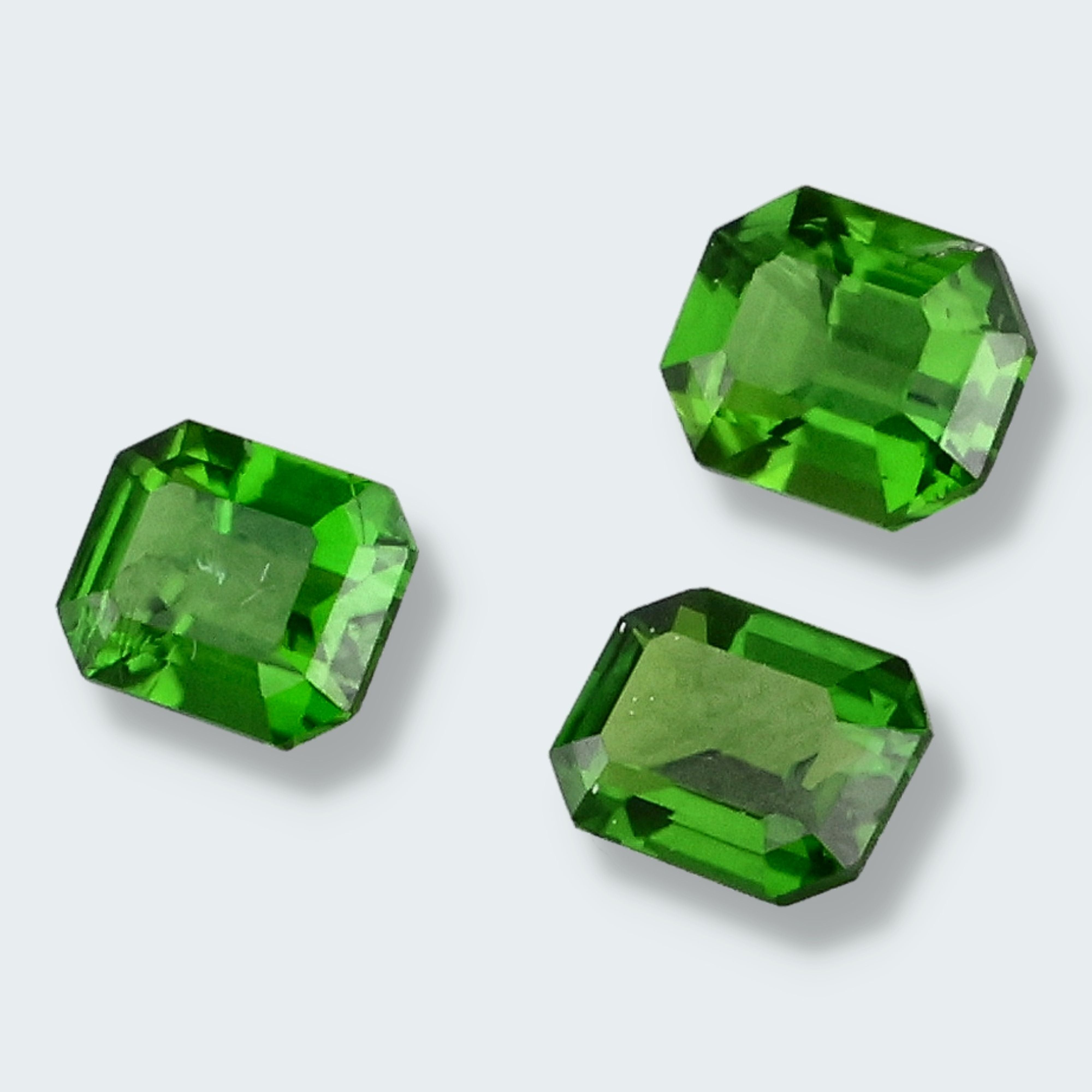 Chromdiopsid aus Russland geschliffen Set (2,1 ct) – Ansicht 3
