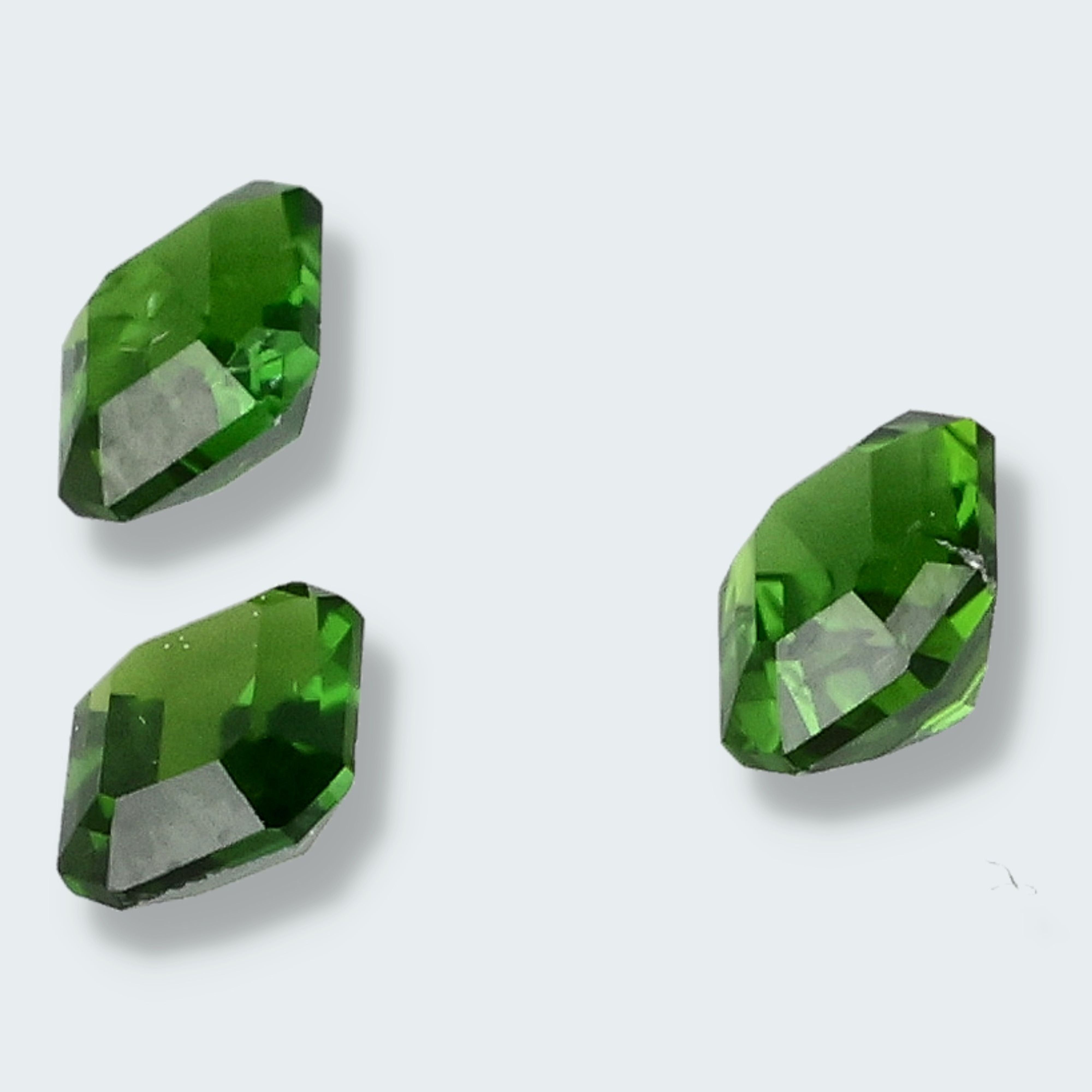 Chromdiopsid aus Russland geschliffen Set (2,1 ct) – Ansicht 4