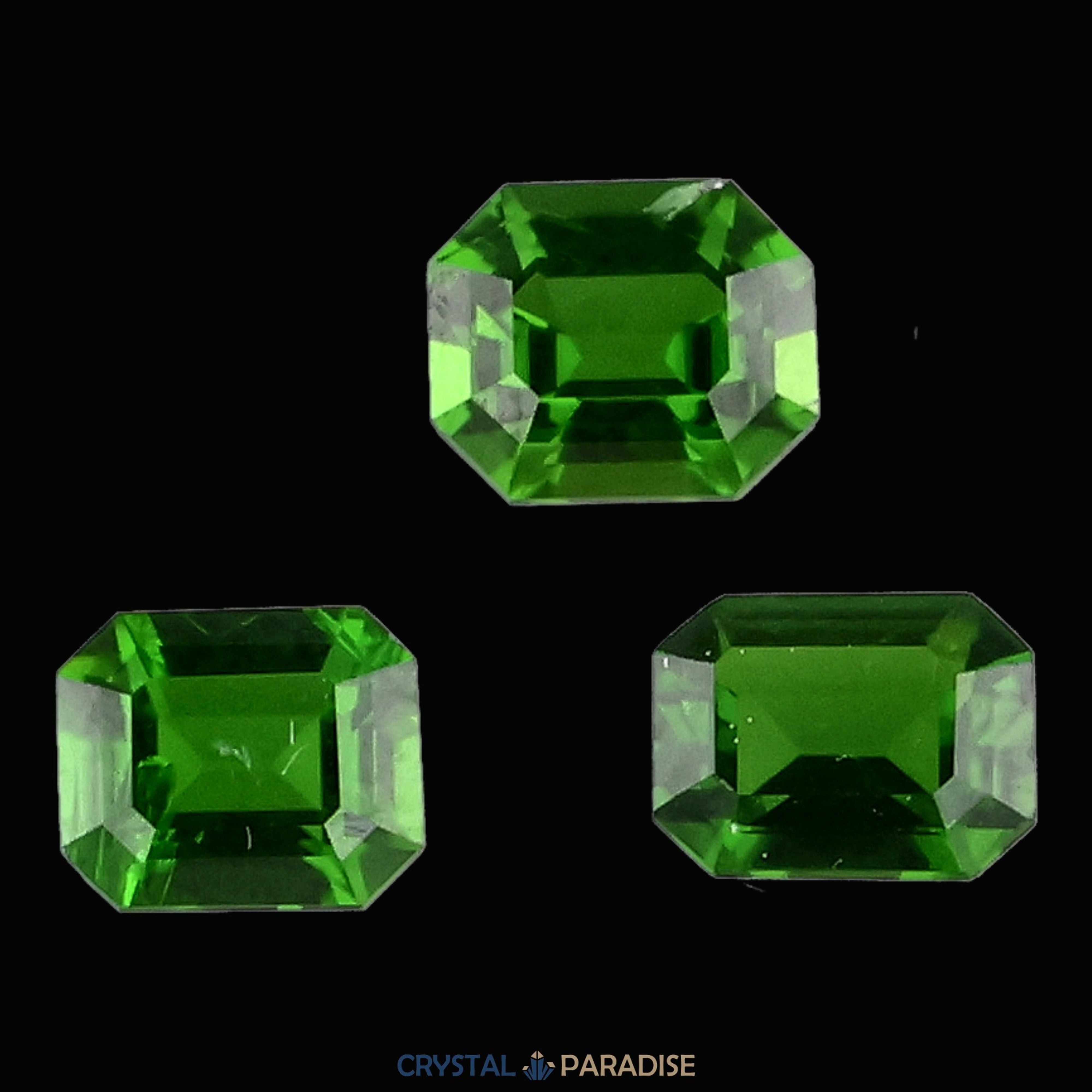 Chromdiopsid aus Russland geschliffen Set (2,1 ct) – Ansicht 5