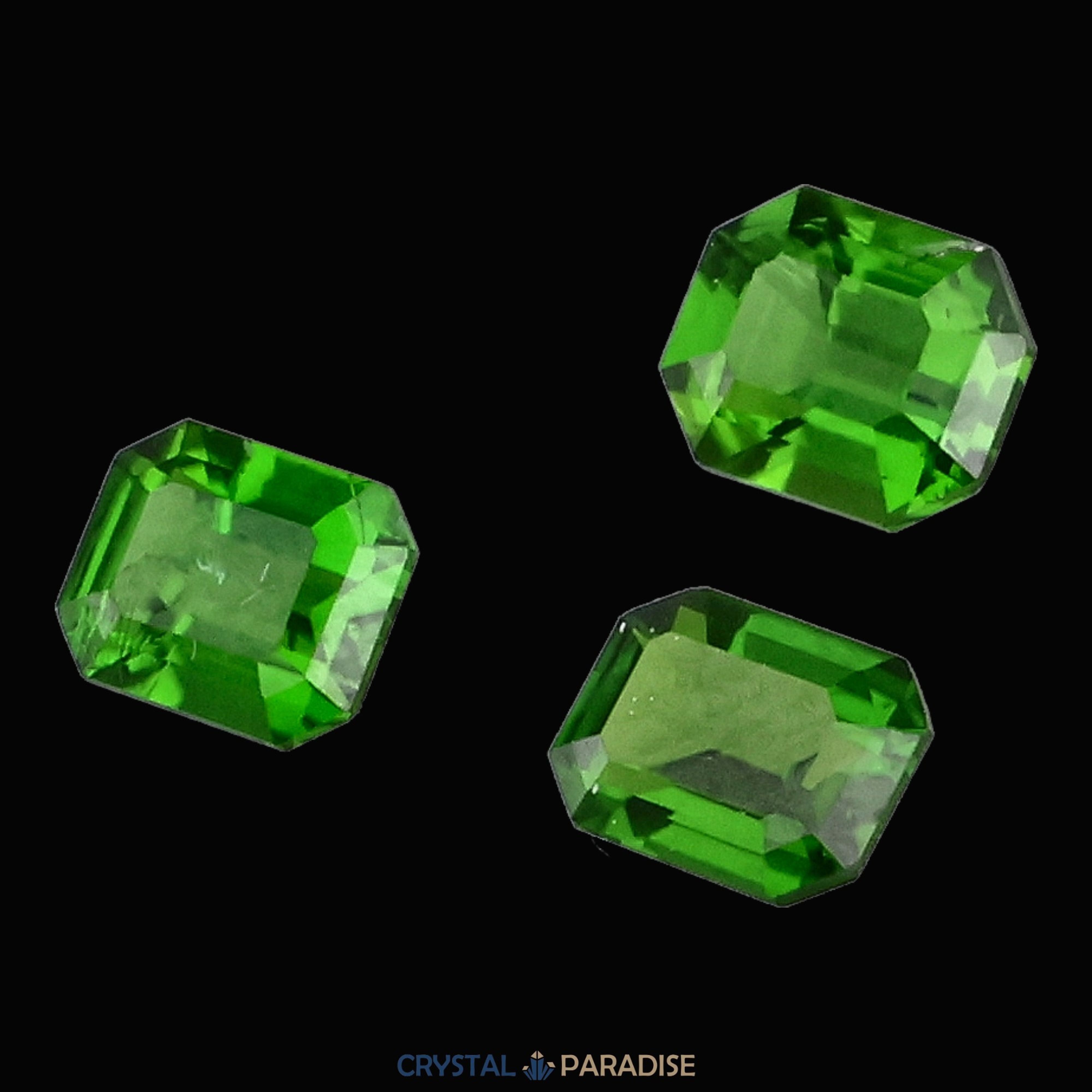Chromdiopsid aus Russland geschliffen Set (2,1 ct) – Ansicht 6