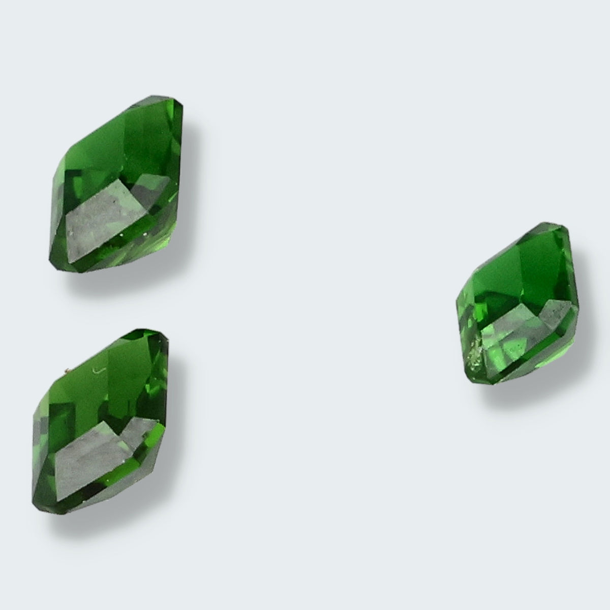 Chromdiopsid aus Russland geschliffen Set (2,3 ct) – Ansicht 3