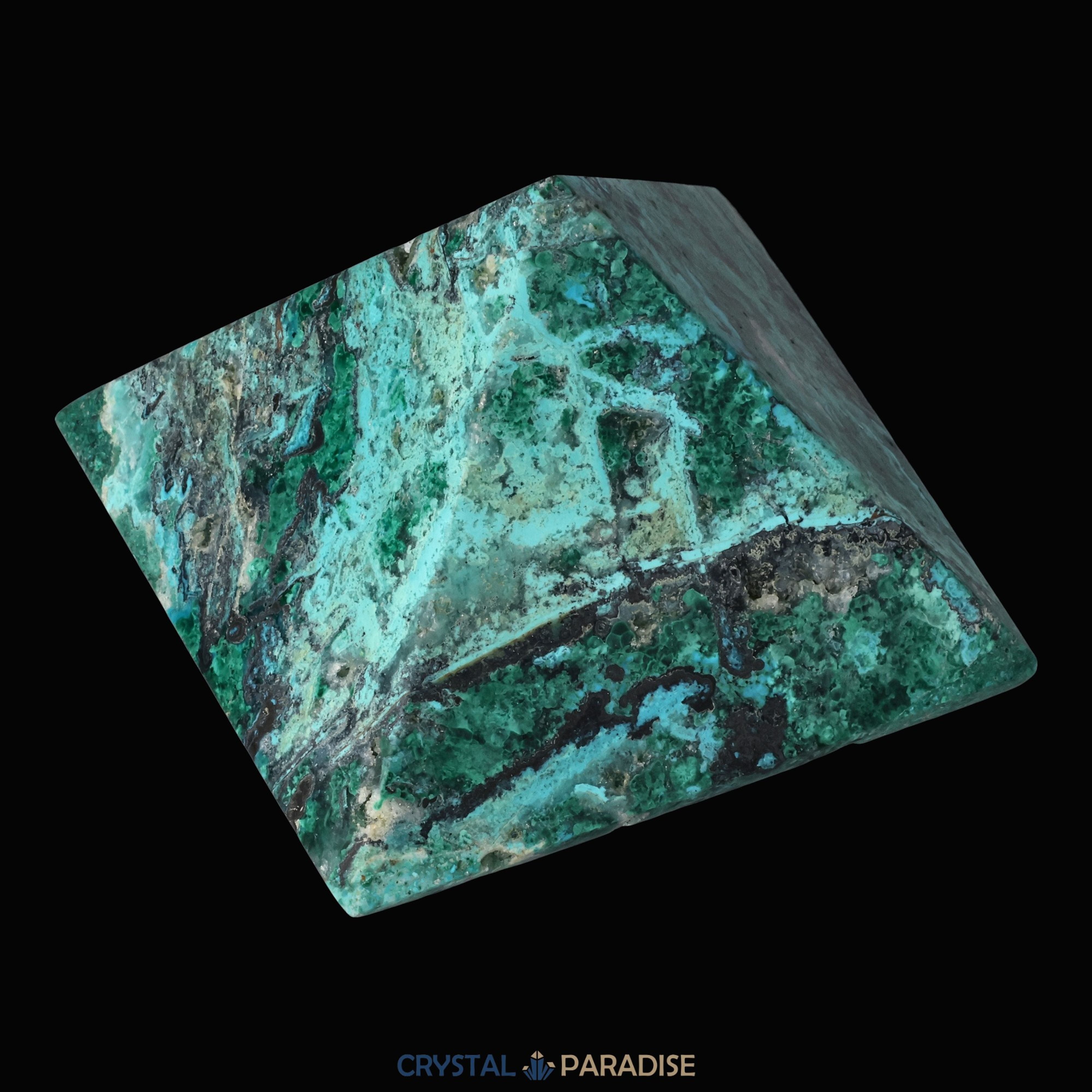 Chrysokoll Pyramide aus Huánuco, Peru – Ansicht 12
