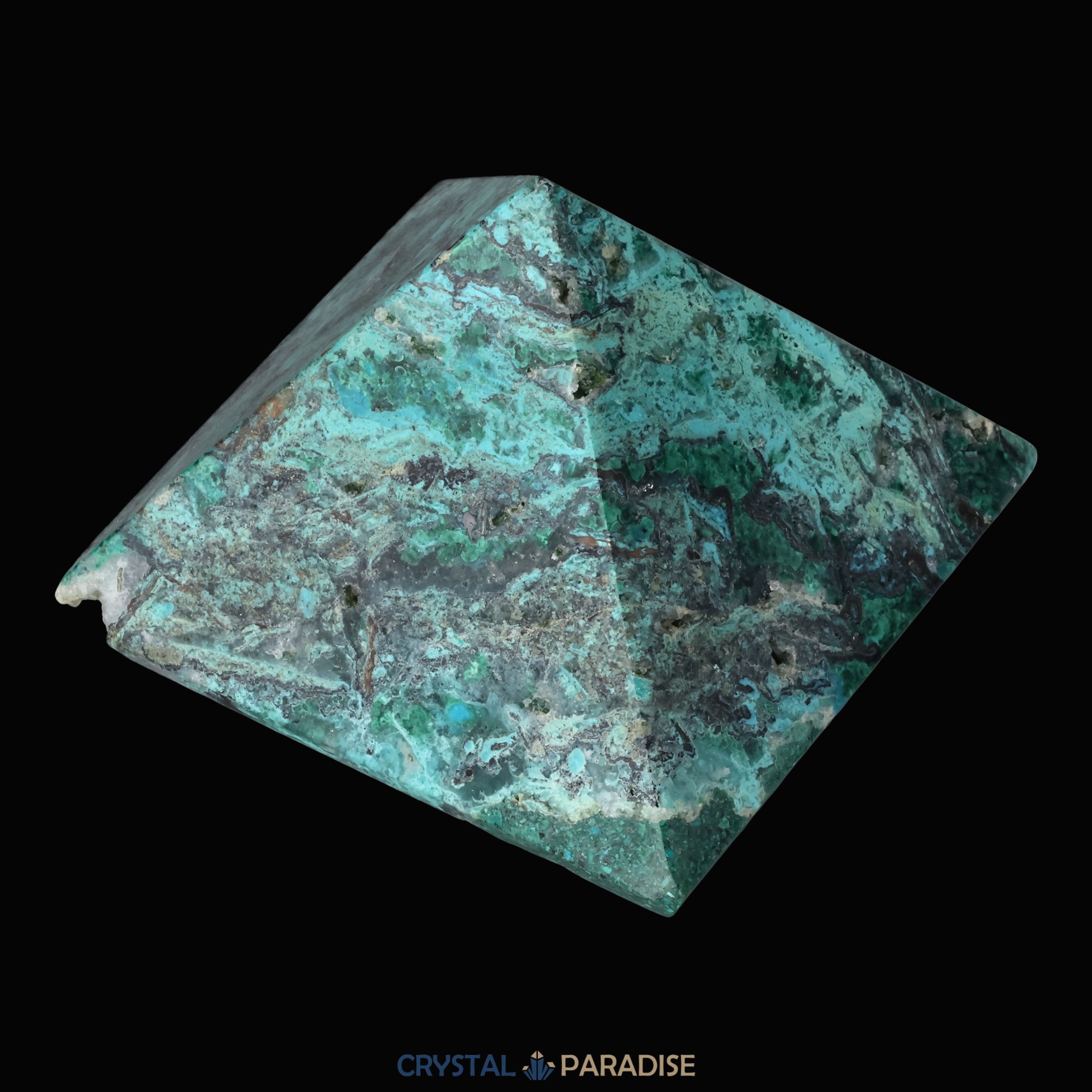 Chrysokoll Pyramide aus Huánuco, Peru – Ansicht 8