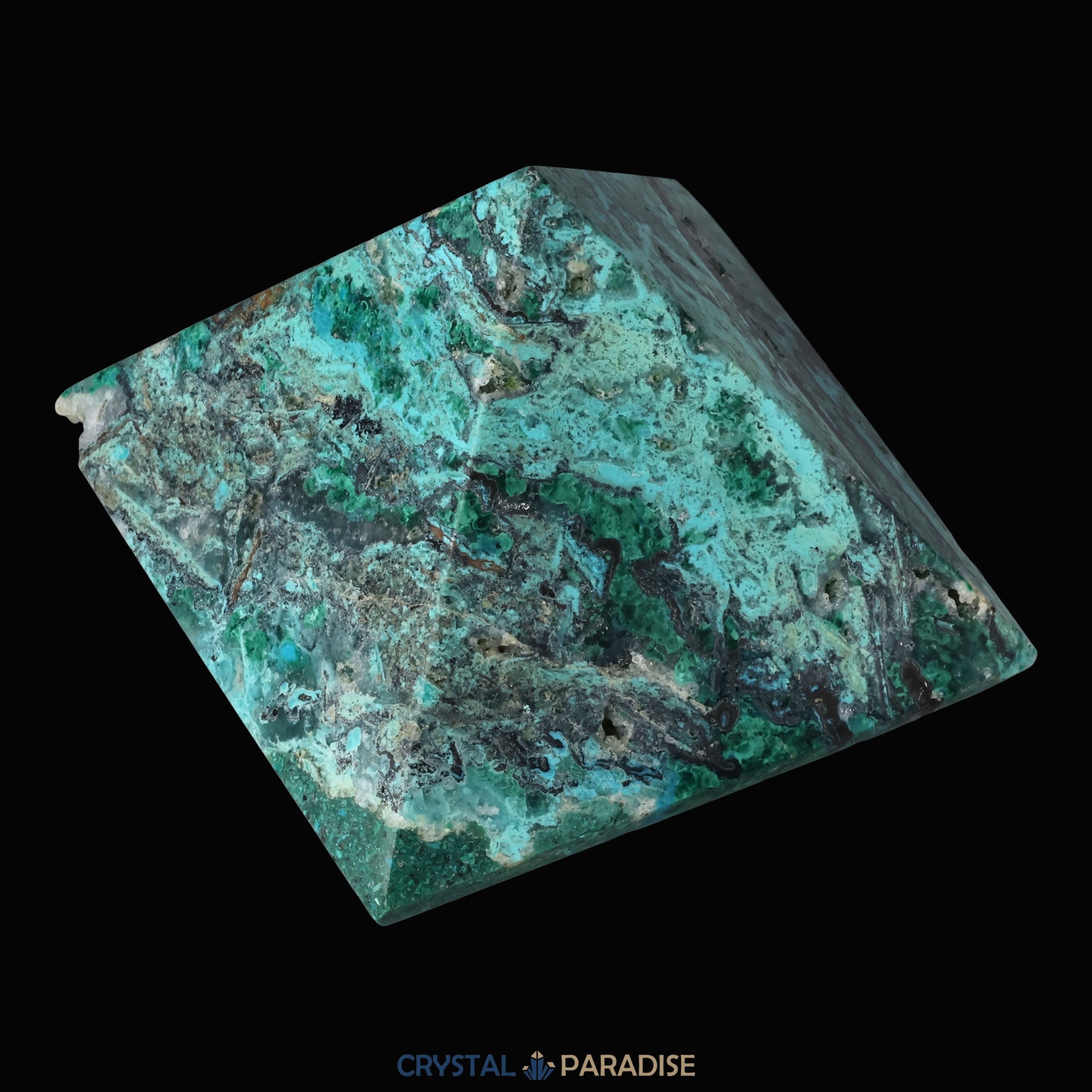 Chrysokoll Pyramide aus Huánuco, Peru – Ansicht 9