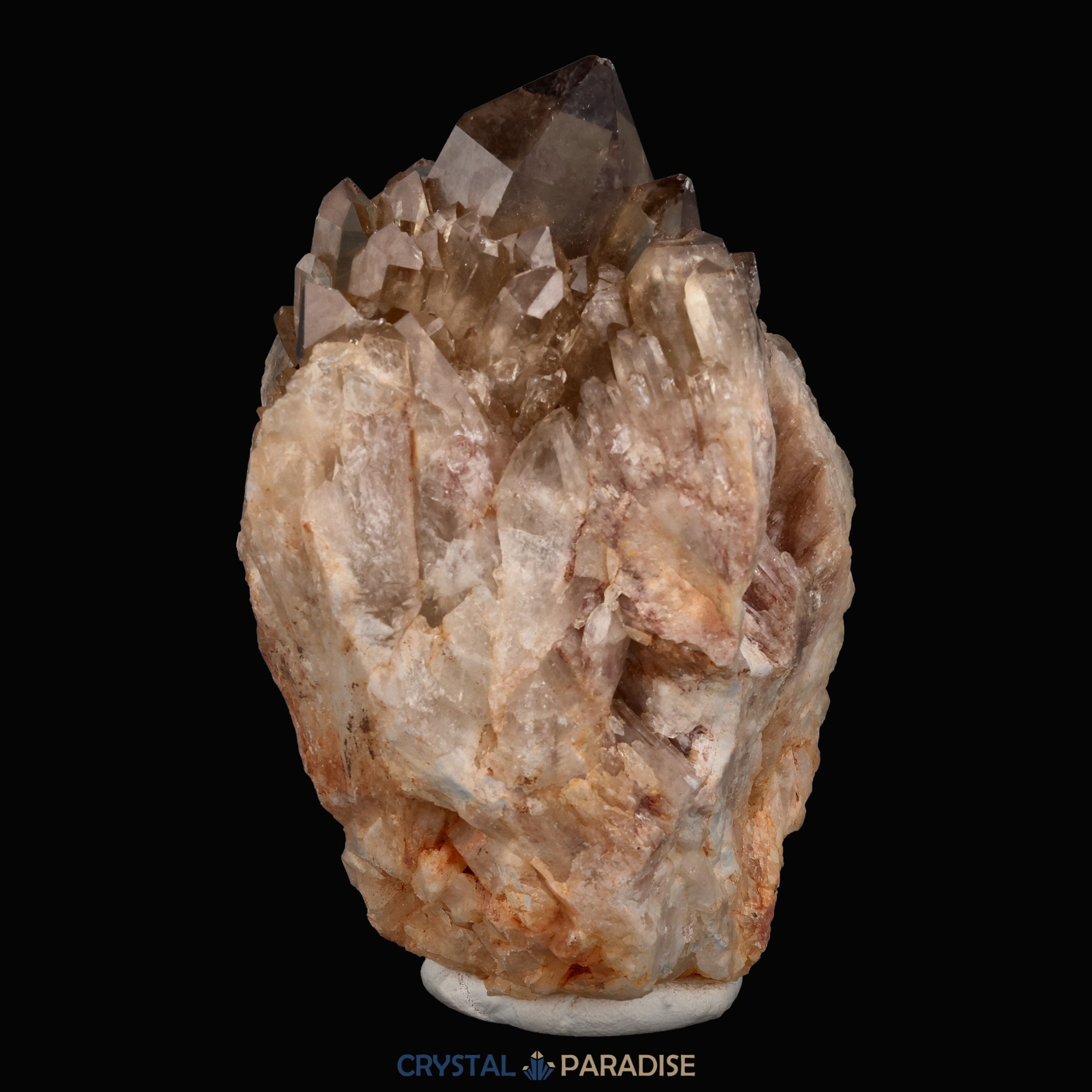 Citrin Handstufe aus Kunduluni, Kongo (327g) - schöne Kristallspitzen – Ansicht 4