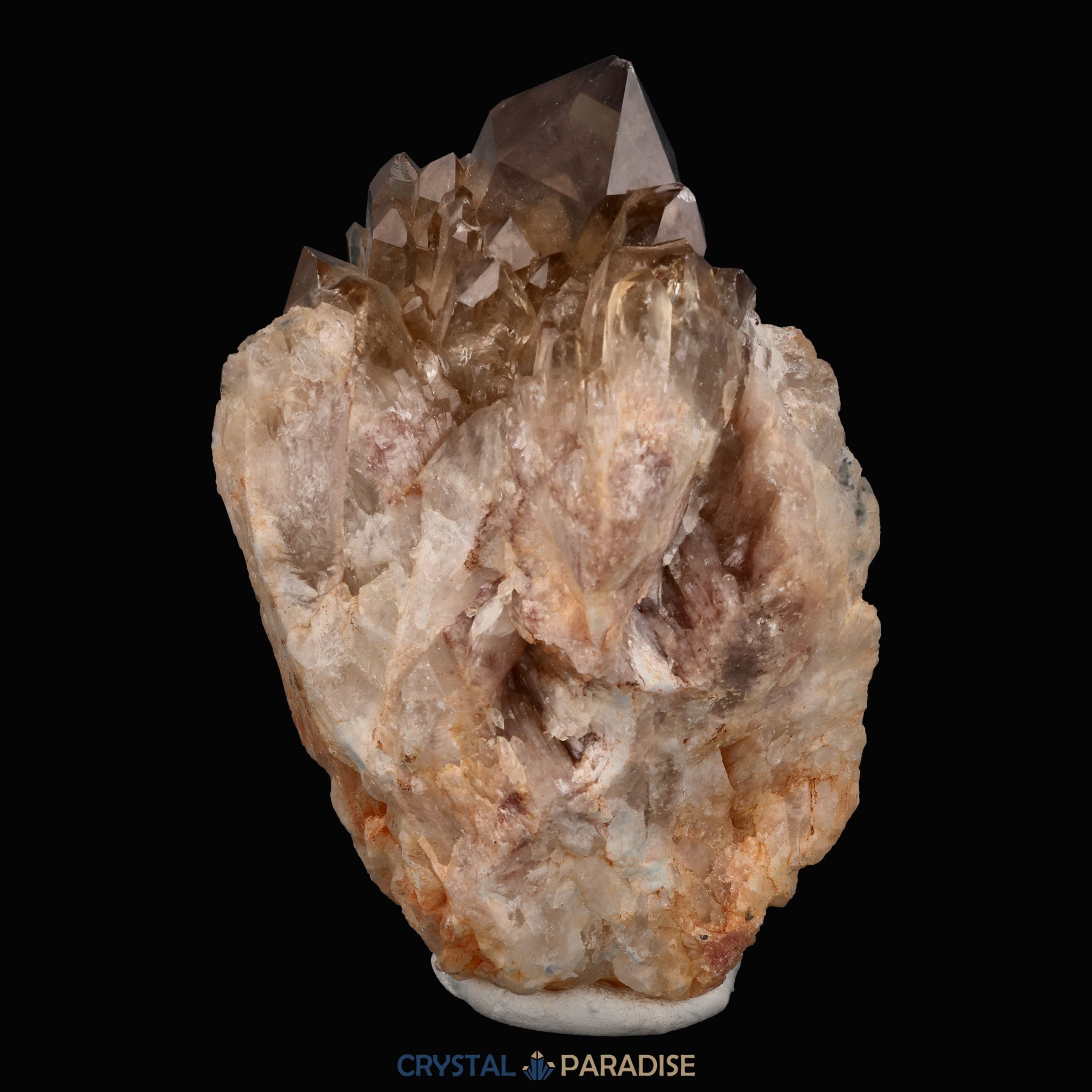 Citrin Handstufe aus Kunduluni, Kongo (327g) - schöne Kristallspitzen – Ansicht 5