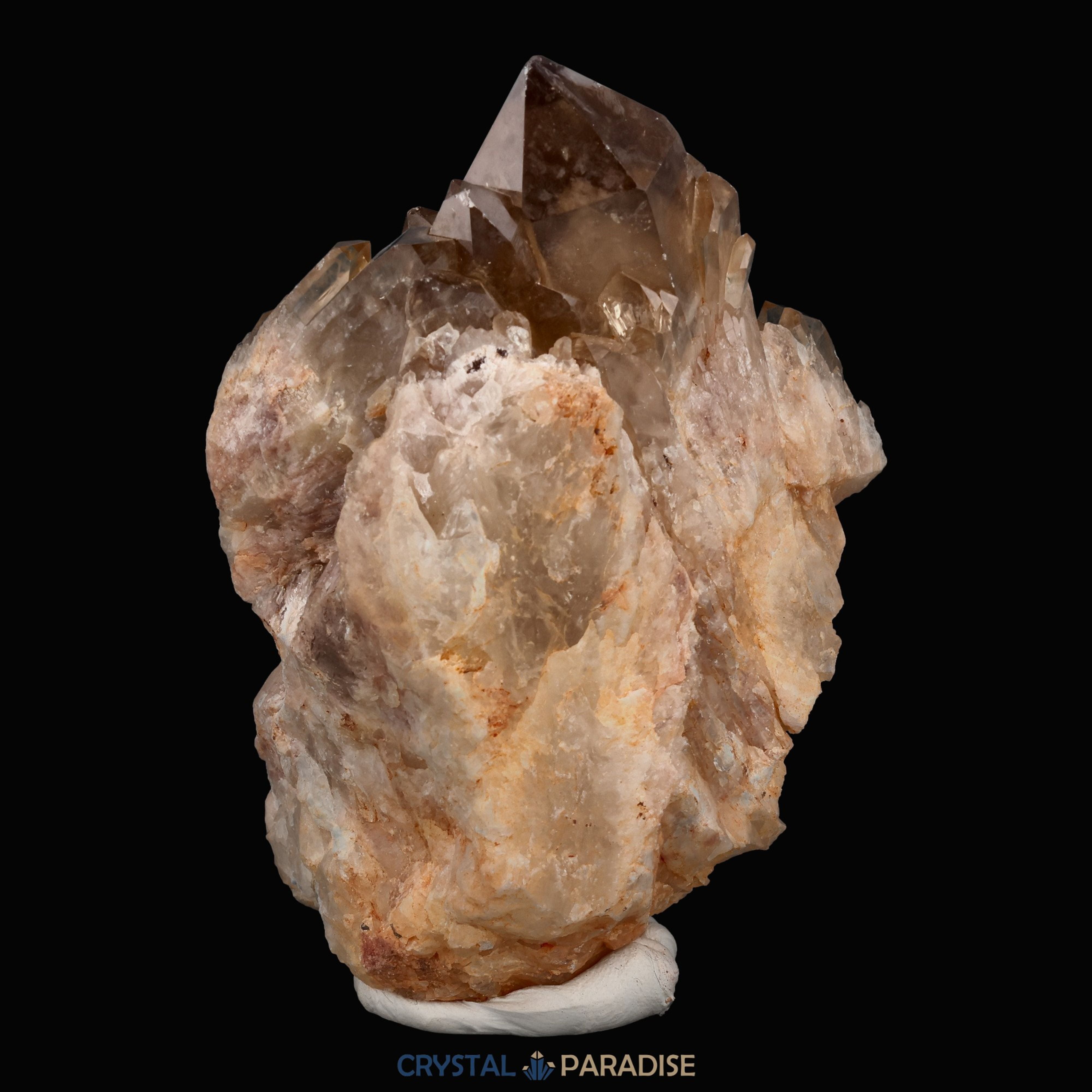 Citrin Handstufe aus Kunduluni, Kongo (327g) - schöne Kristallspitzen – Ansicht 8