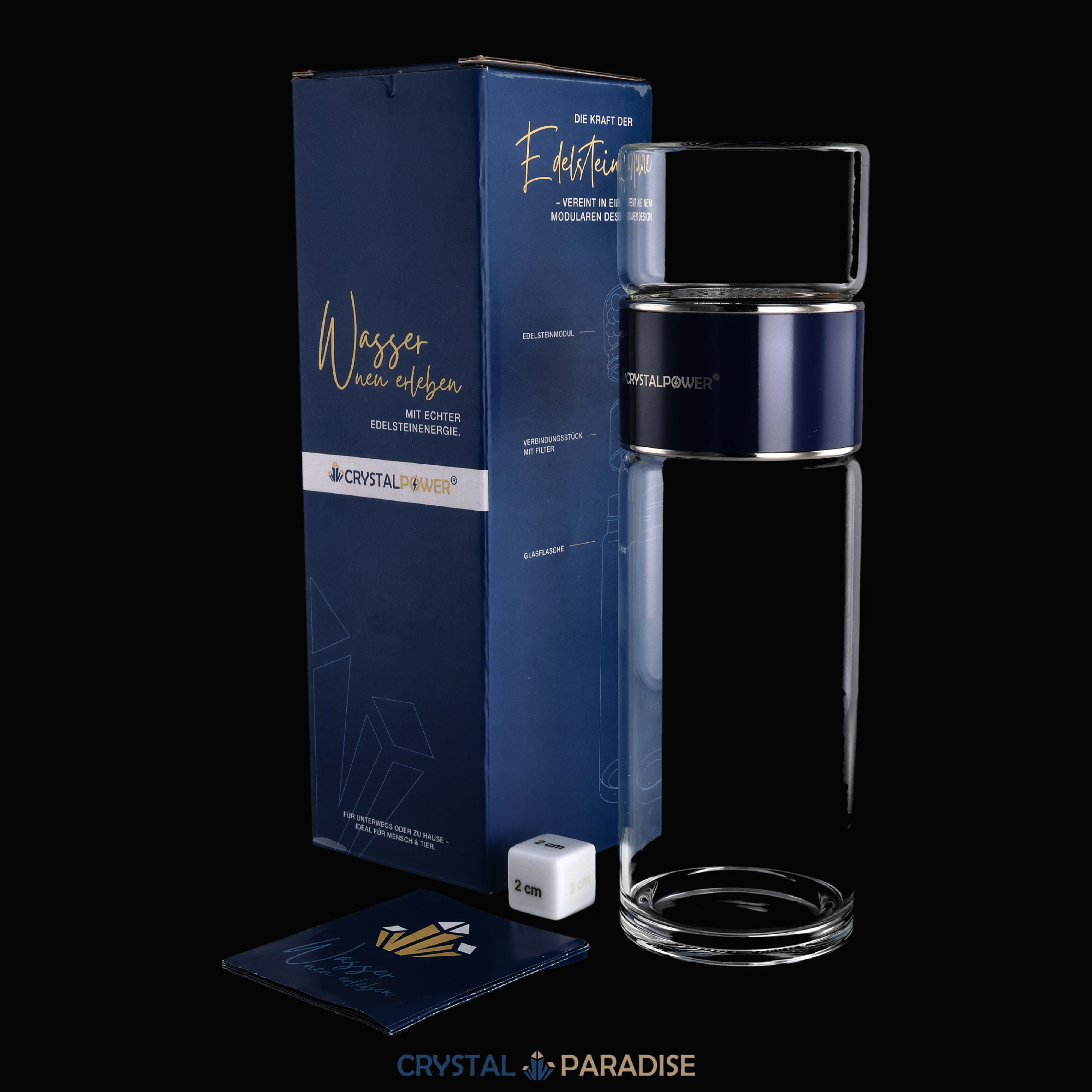 crystalpower® Wasserflasche für Wassersteine – Ansicht 8