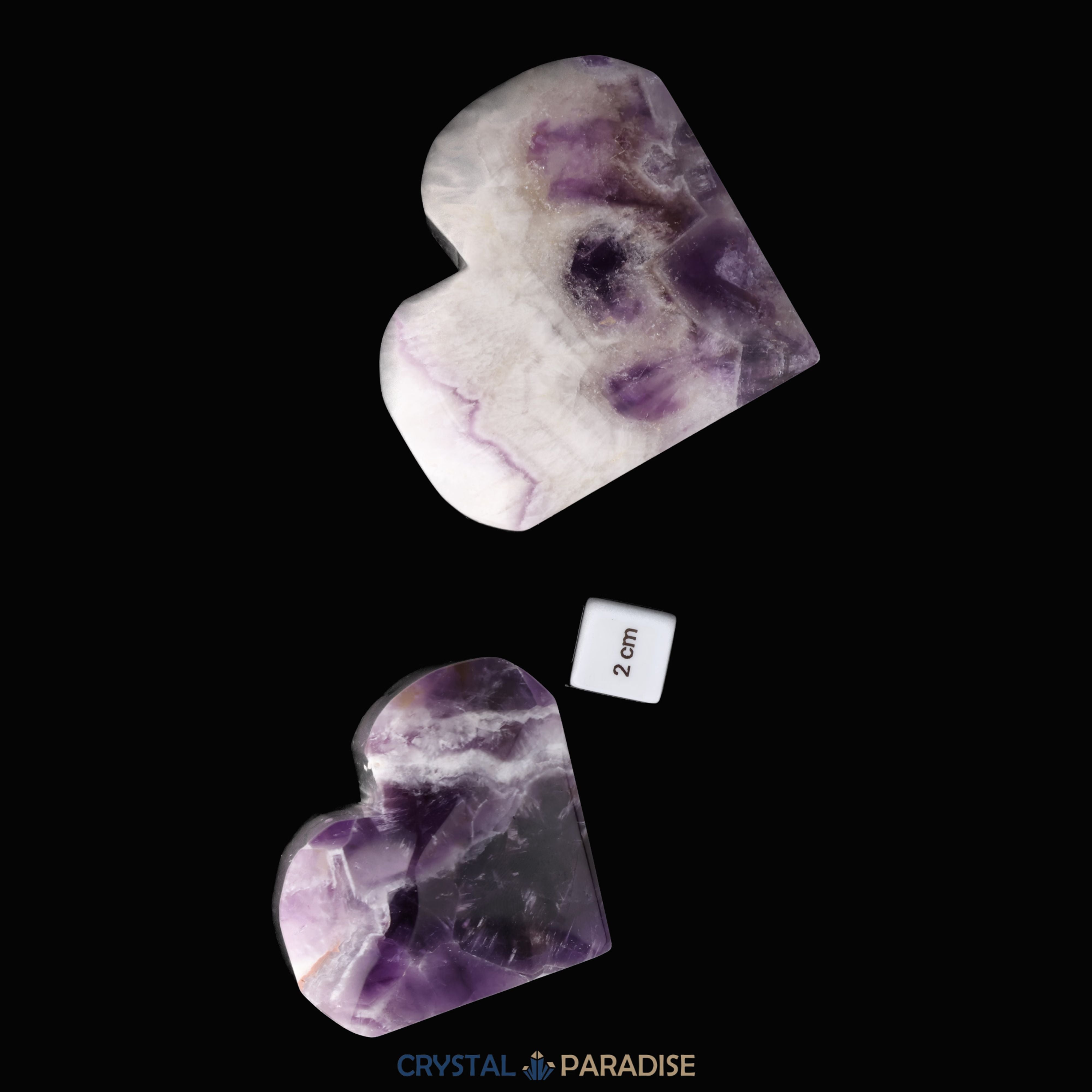 Dreamy Amethystquarz Herz aus Sambia – Ansicht 10