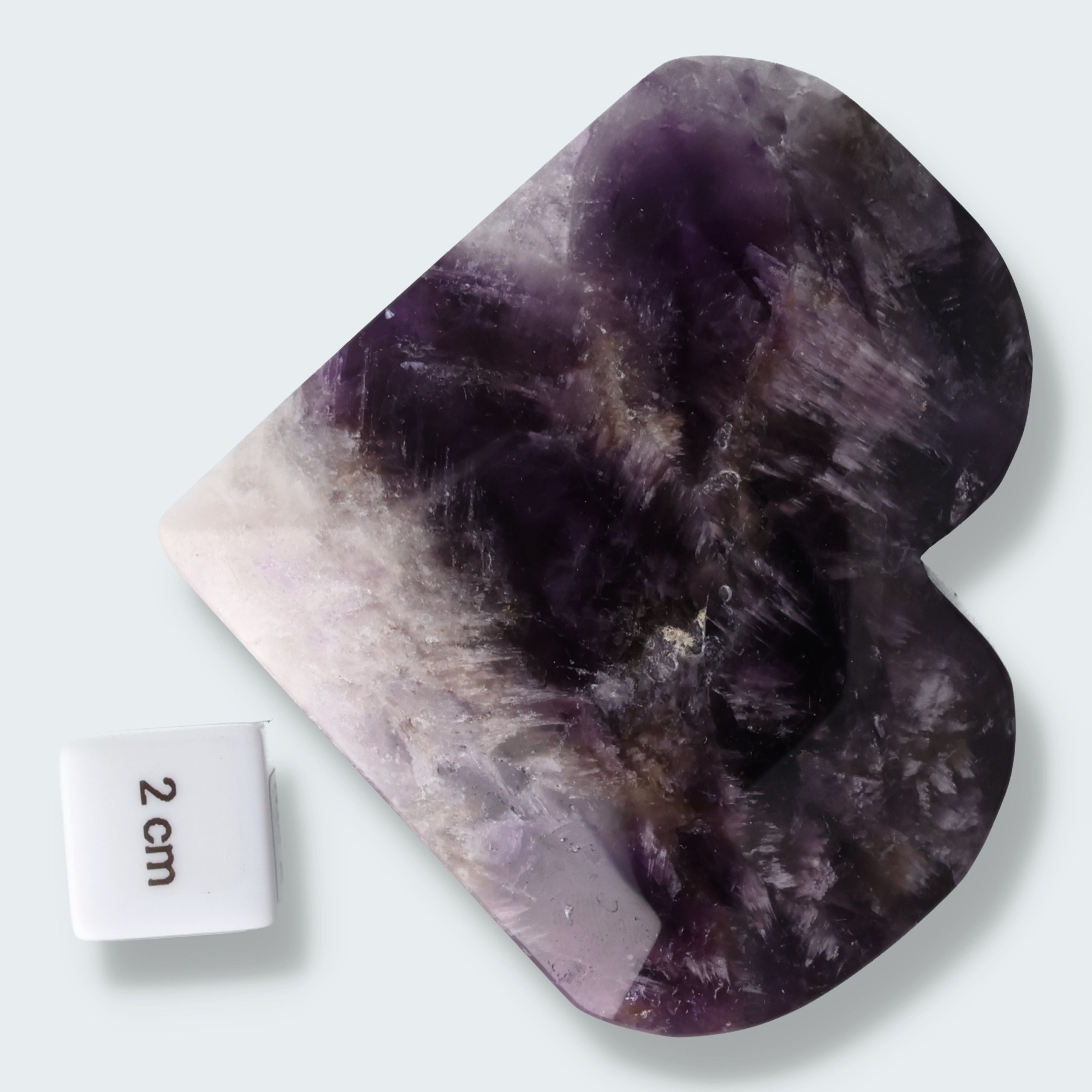 Dreamy Amethystquarz Herz aus Sambia (324g) – Ansicht 3