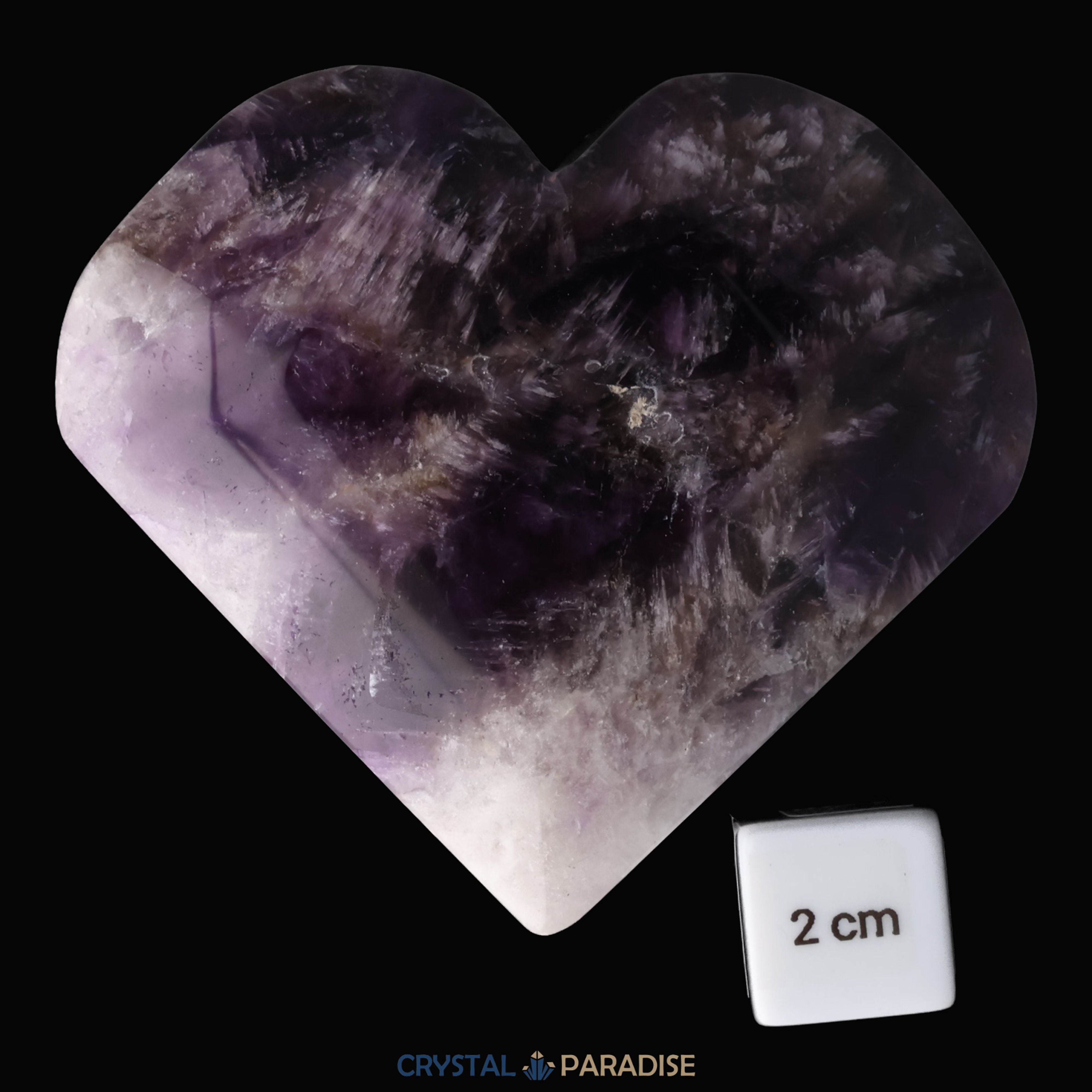 Dreamy Amethystquarz Herz aus Sambia (324g) – Ansicht 4