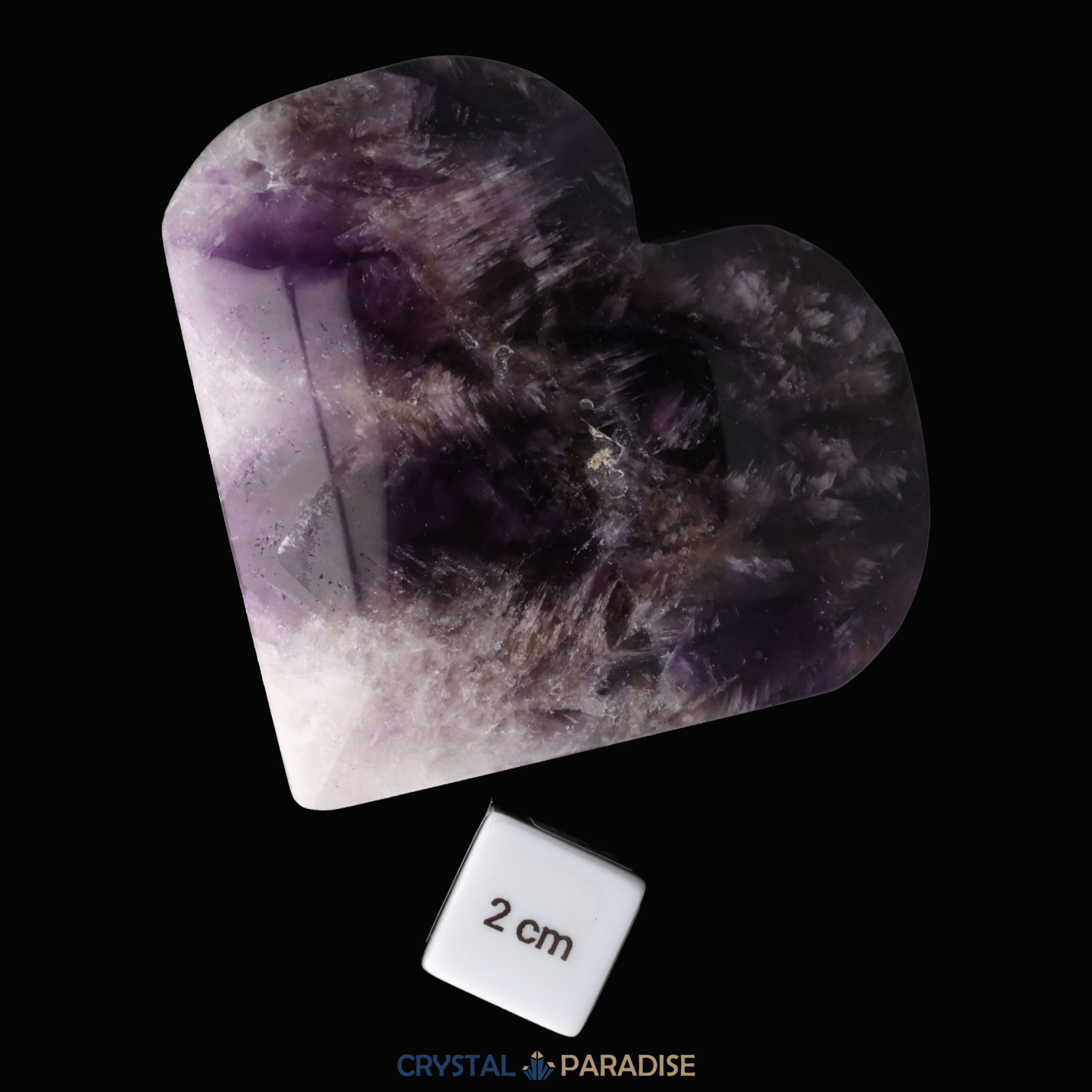 Dreamy Amethystquarz Herz aus Sambia (324g) – Ansicht 5