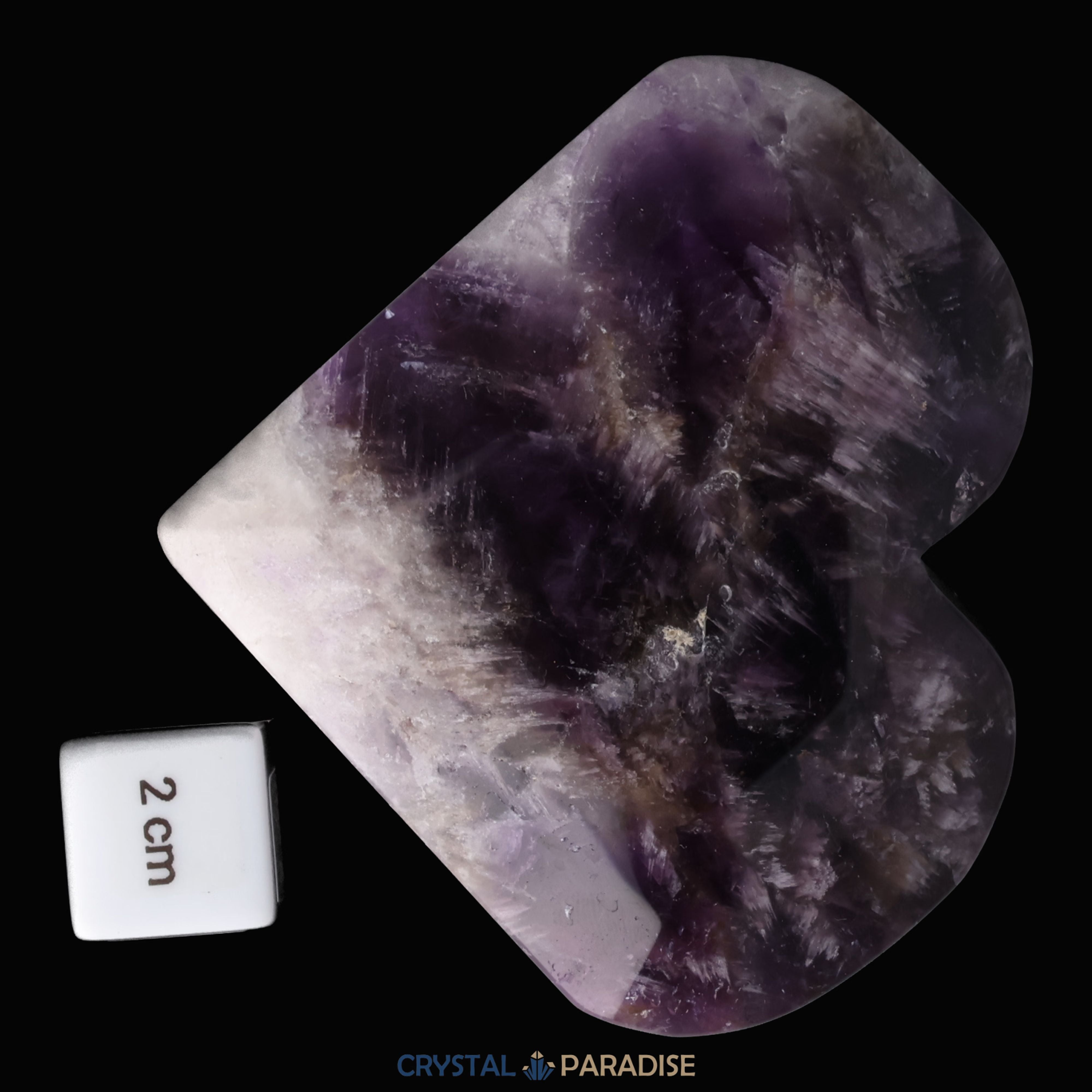 Dreamy Amethystquarz Herz aus Sambia (324g) – Ansicht 6